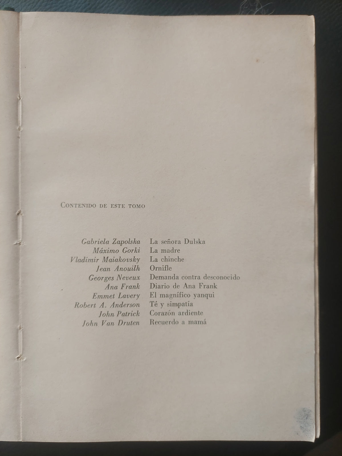 Obras maestras del teatro moderno. Tomo segundo