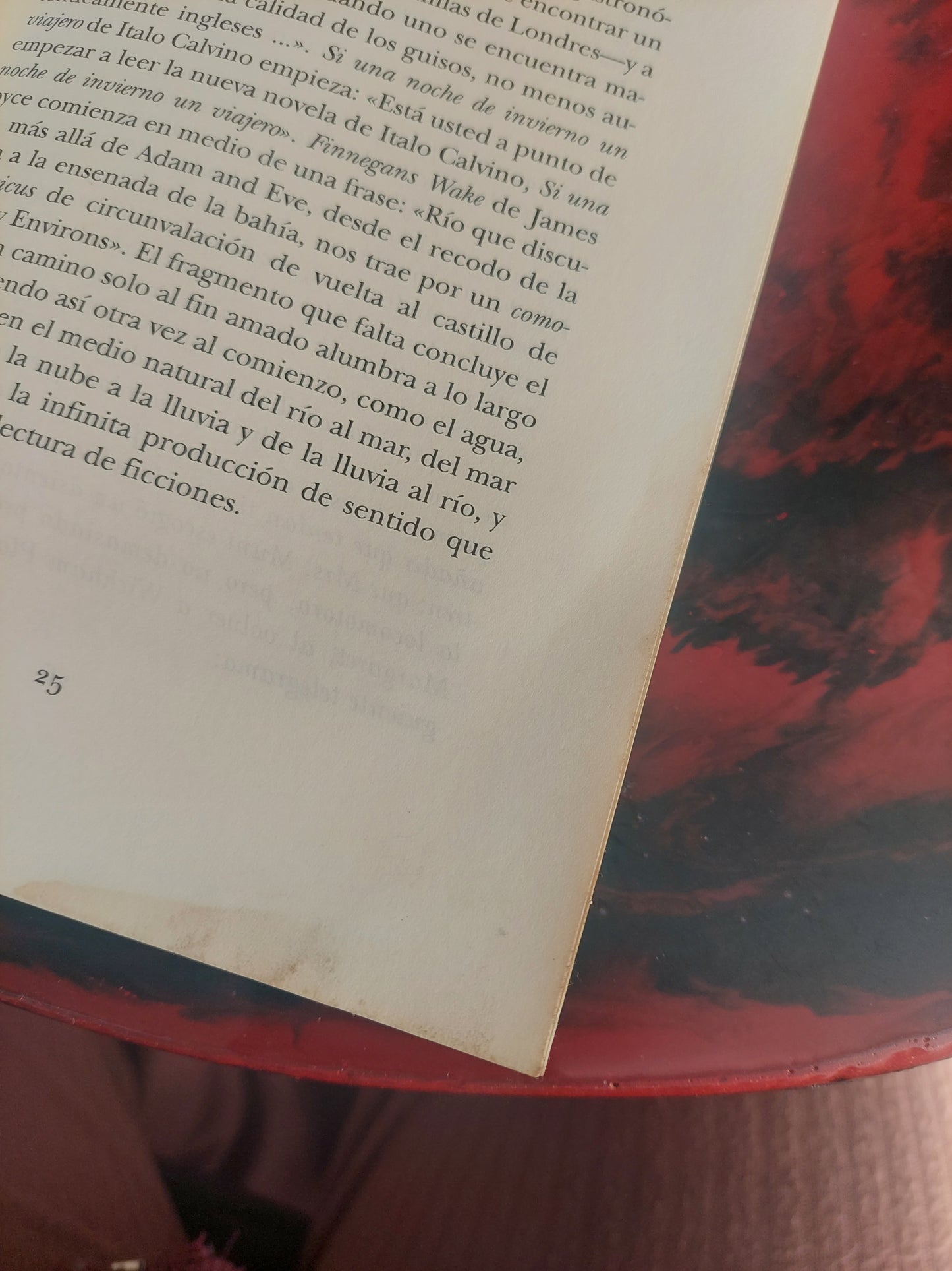 El arte de la ficción - David Lodge. Detalles de humedad en las primeras páginas