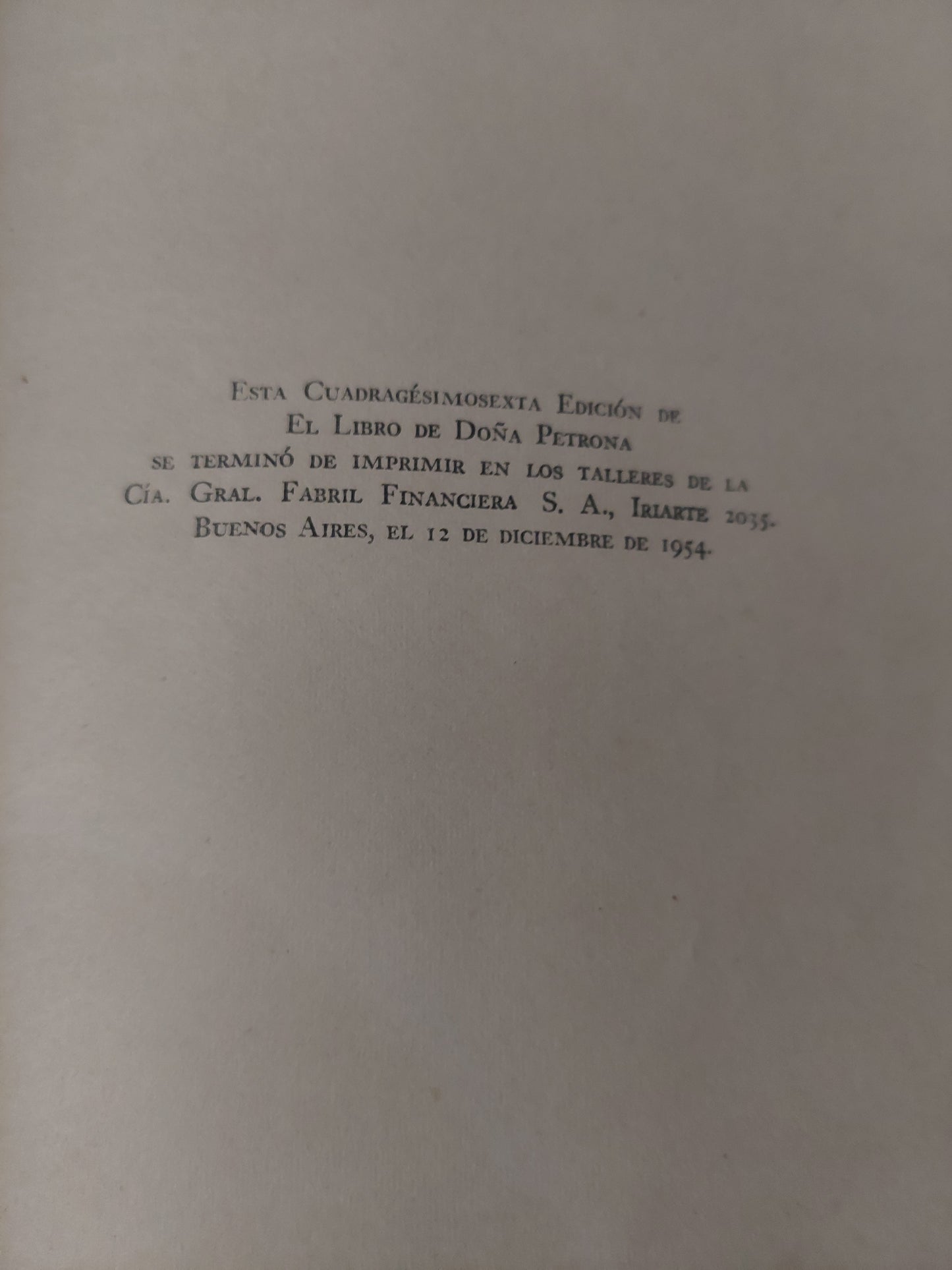 El libro de Doña Petrona. 46 edición