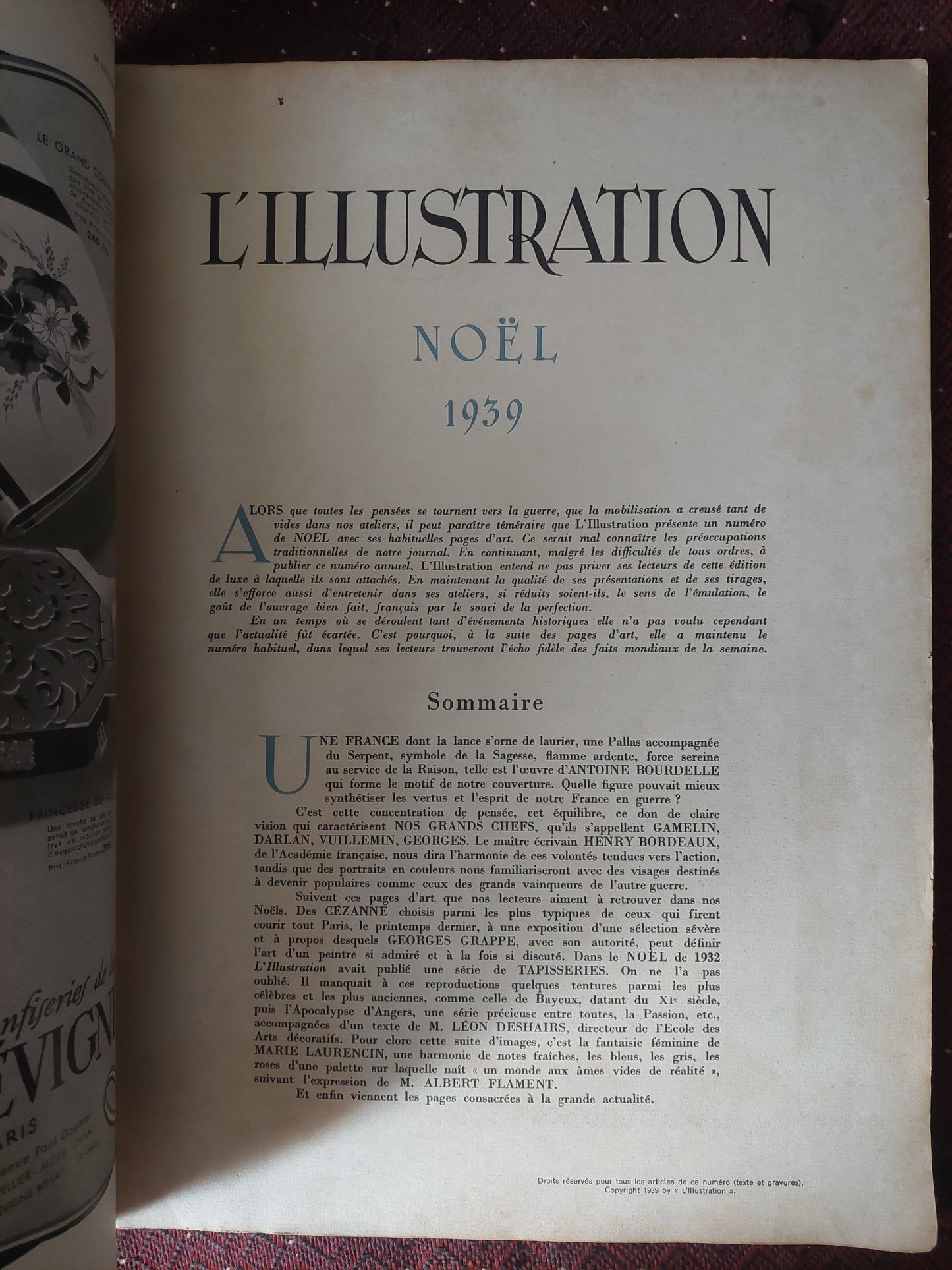 L'illustration. Noel 1939