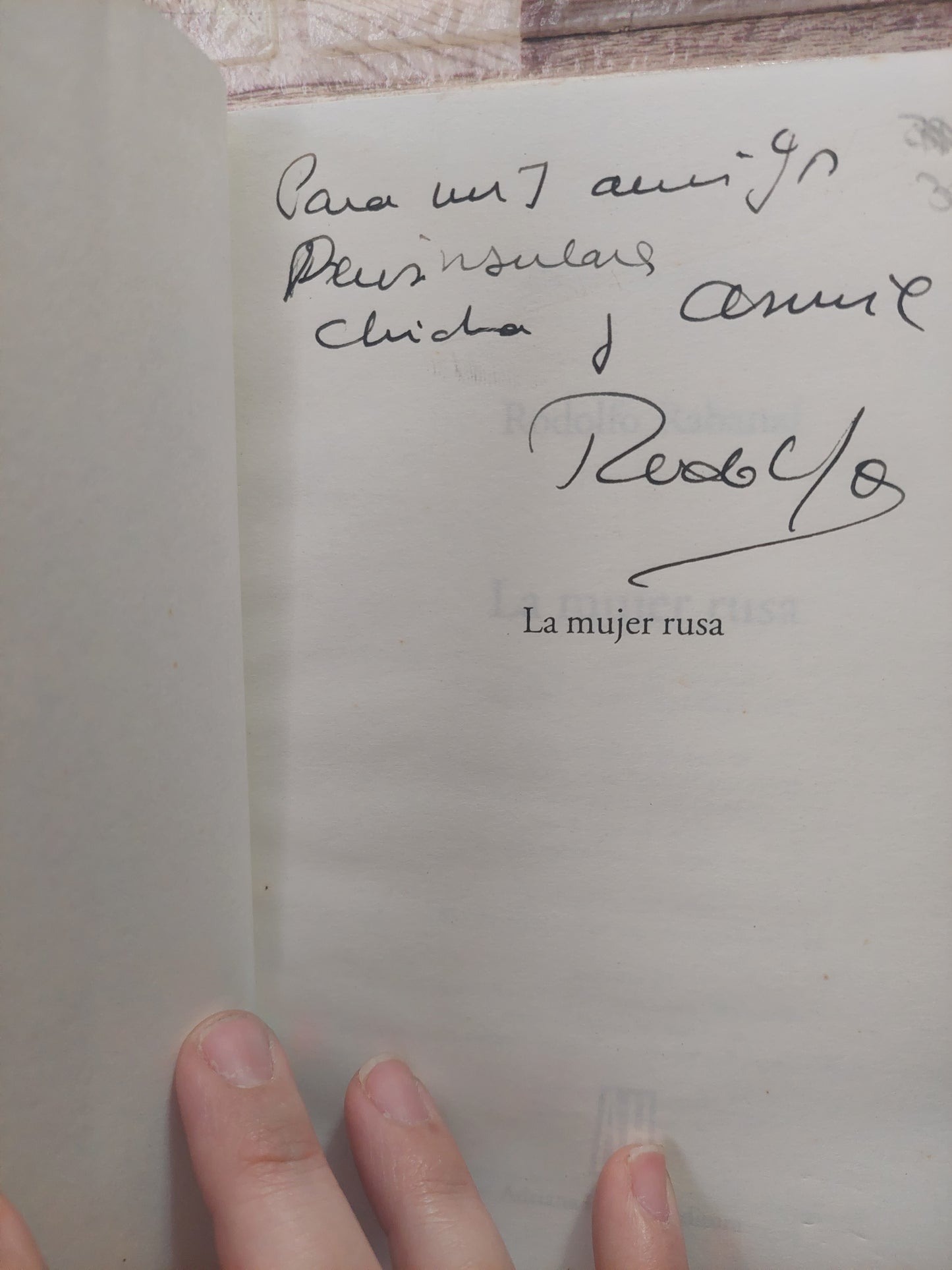 La mujer rusa - Rodolfo Rabanal (firmado por el autor)