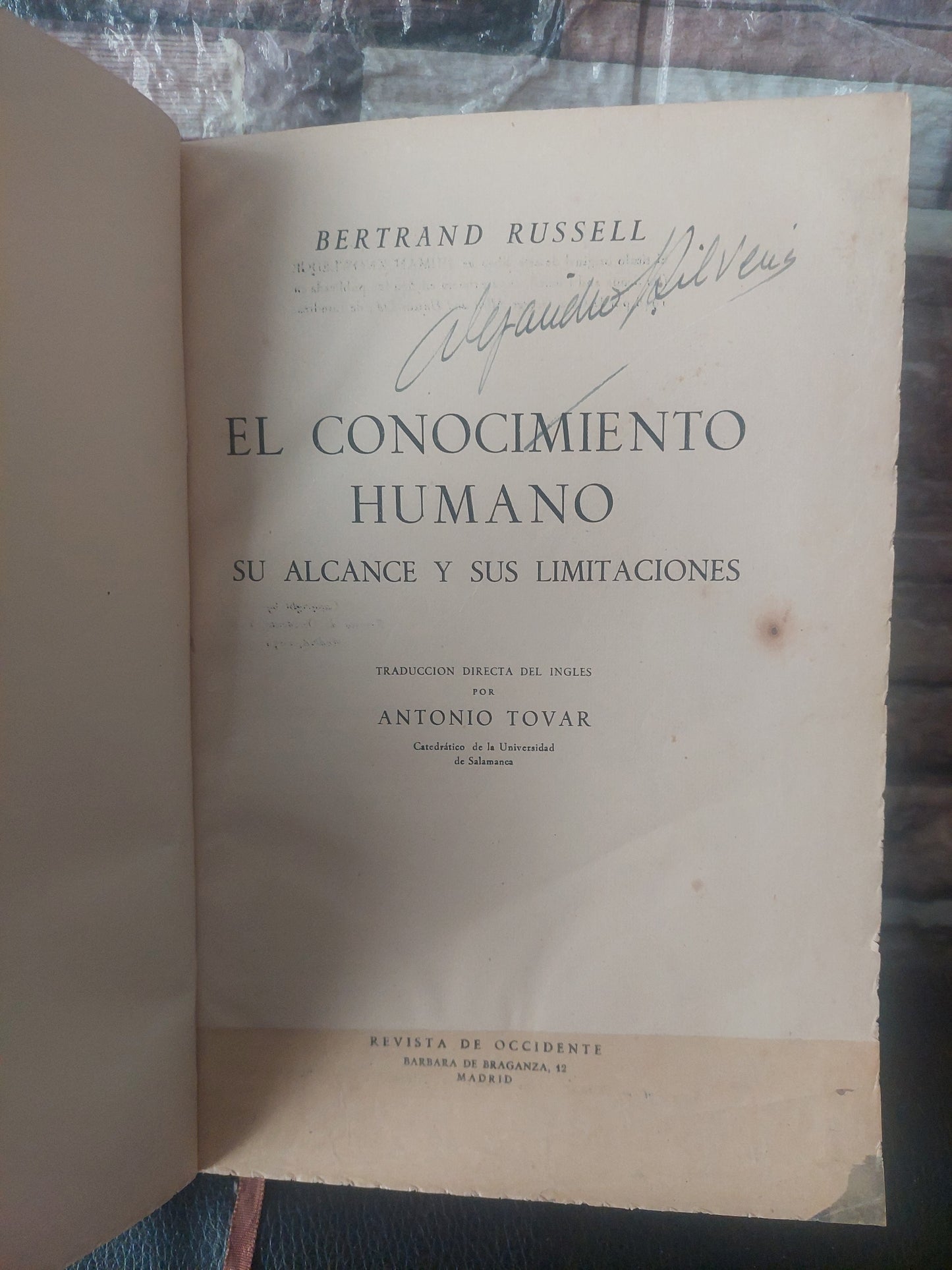 El conocimiento humano. Su alcance y sus limitaciones - Bertrand Russell