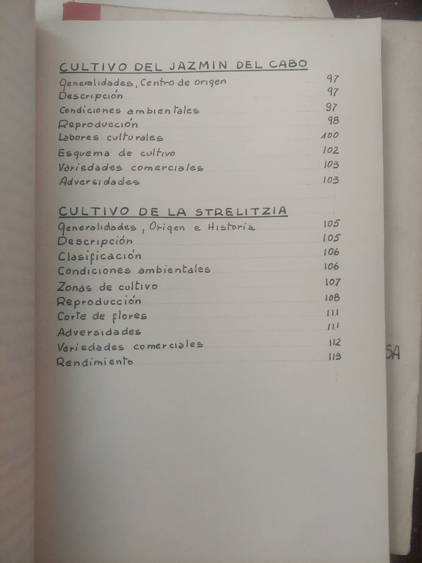 Cultivos de clavel, crisantemo, gerbera, gladiolo, jazmín del cabo, strelitzia - ING Agr Carlos López Sosa