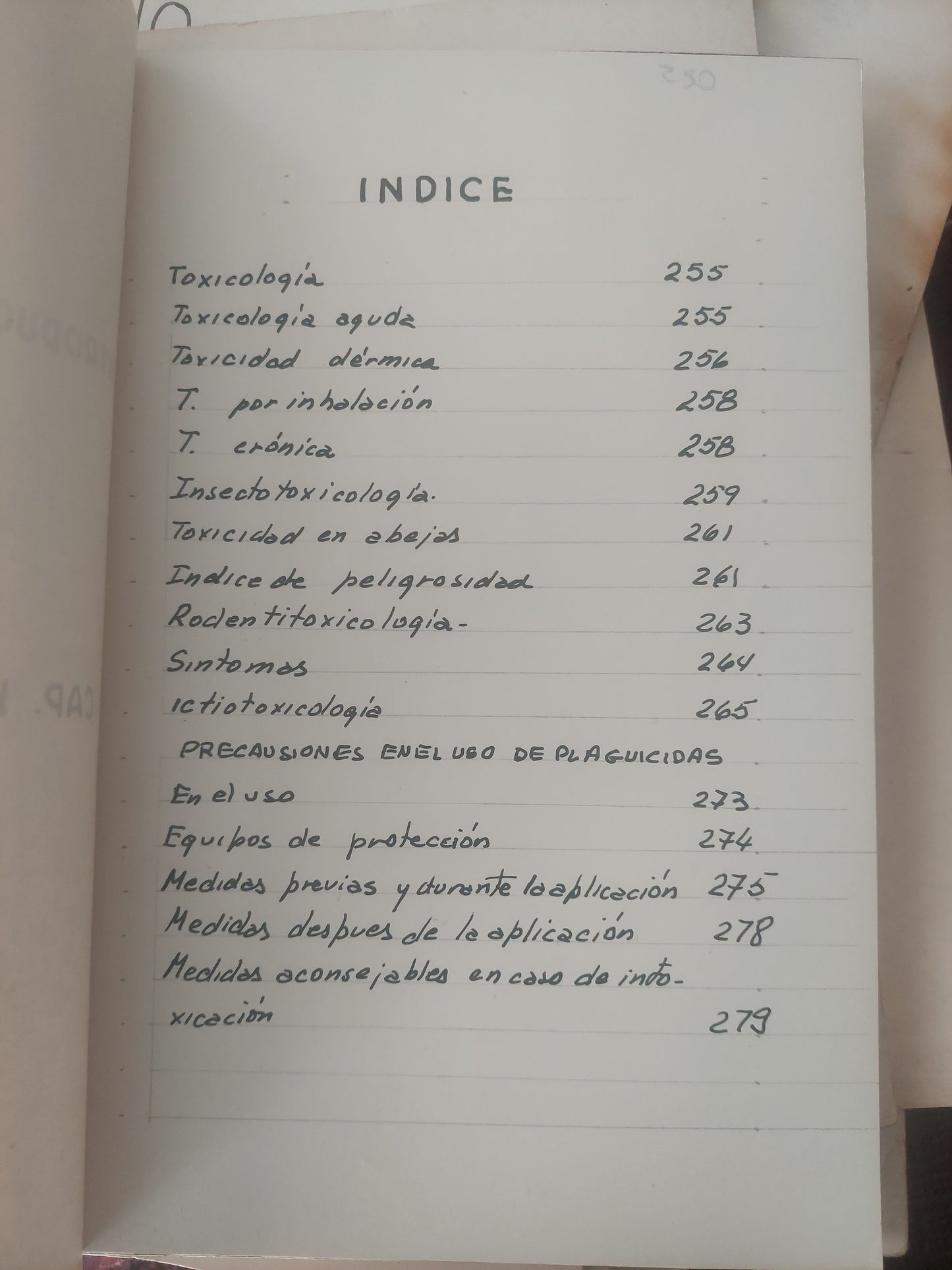 Introducción a la terapéutica vegetal. Cap IX toxicologia