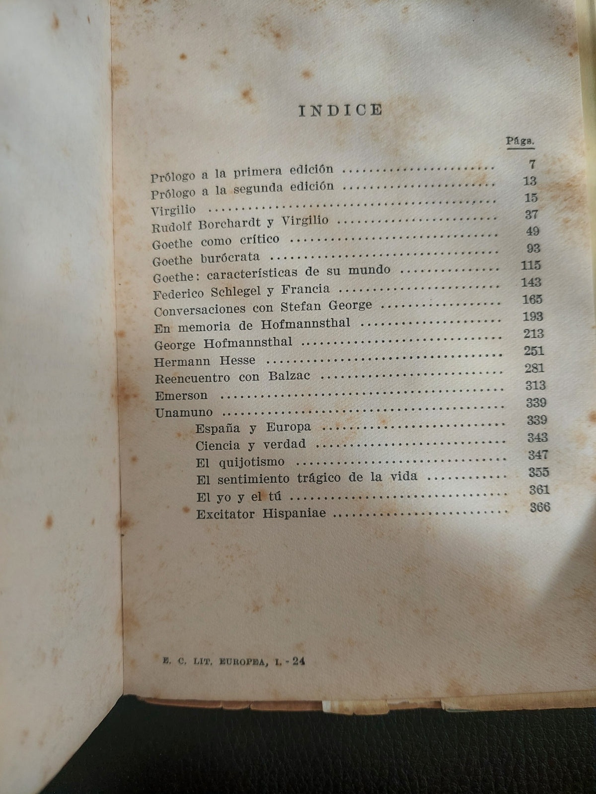 Ensayos críticos acerca de la literatura europea. Tomo I - Ernst Robert Curtius
