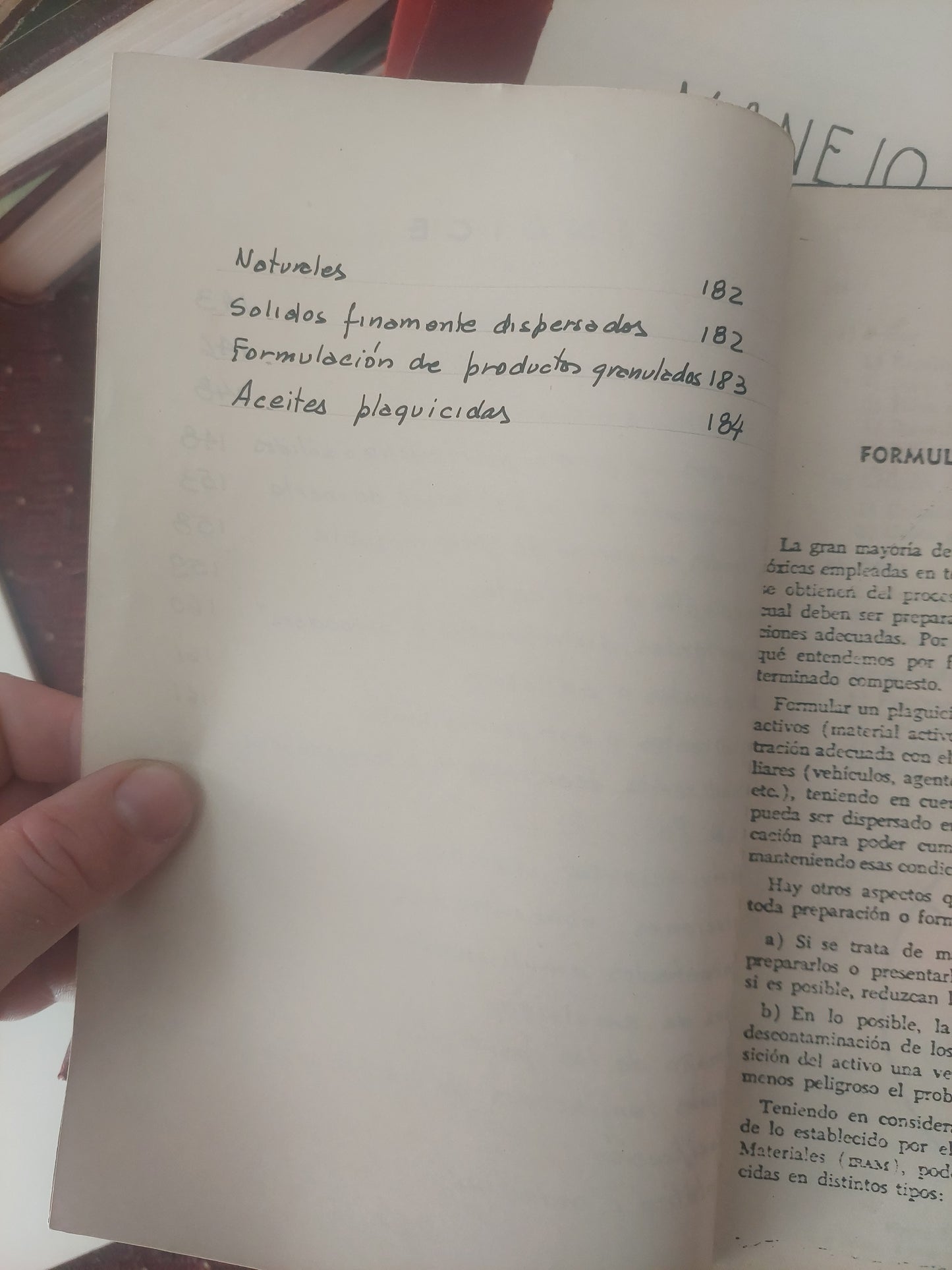 Introducción a la terapéutica vegetal. Cap V Formulación de plaguicidas