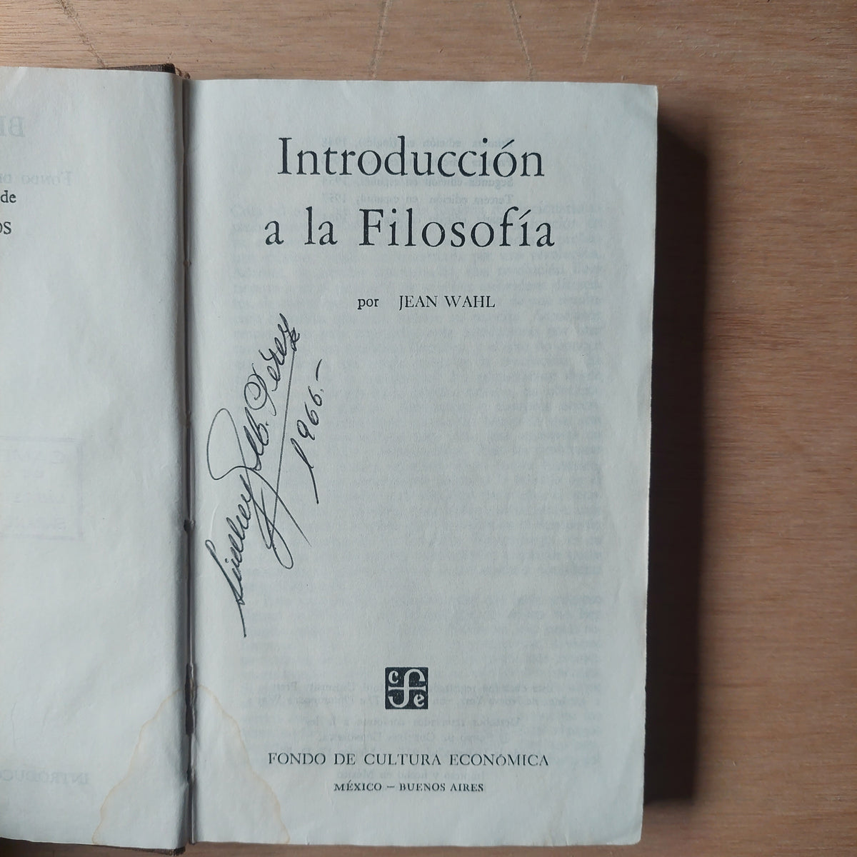 Introducción a la filosofía - Jean Wahl