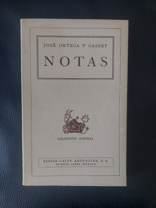 Notas - José Ortega y Gasset