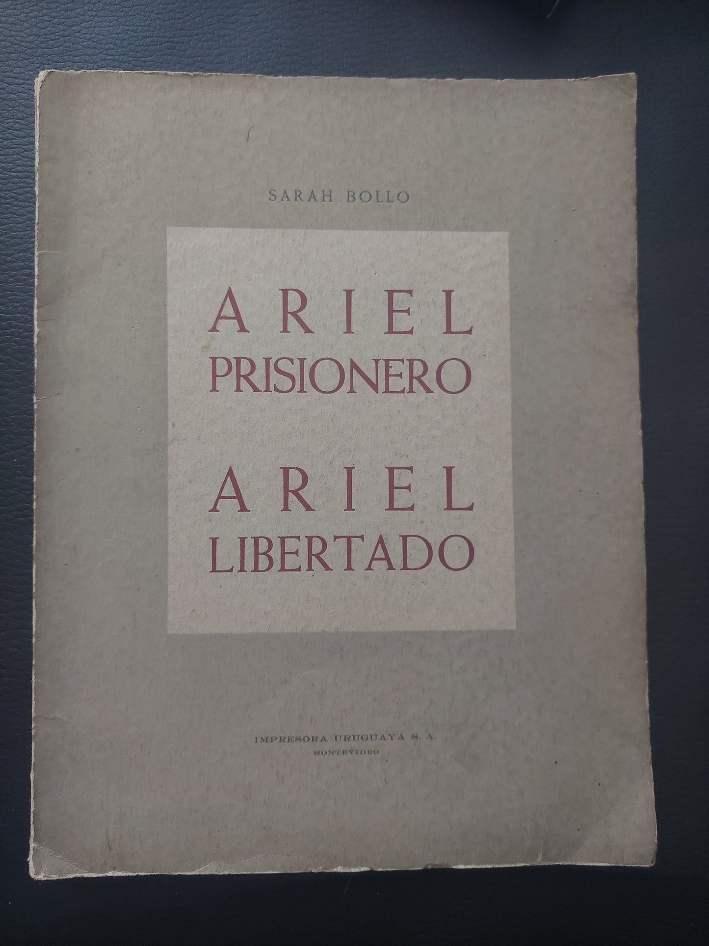 Ariel prisionero, Ariel libertado - Sarah Bollo