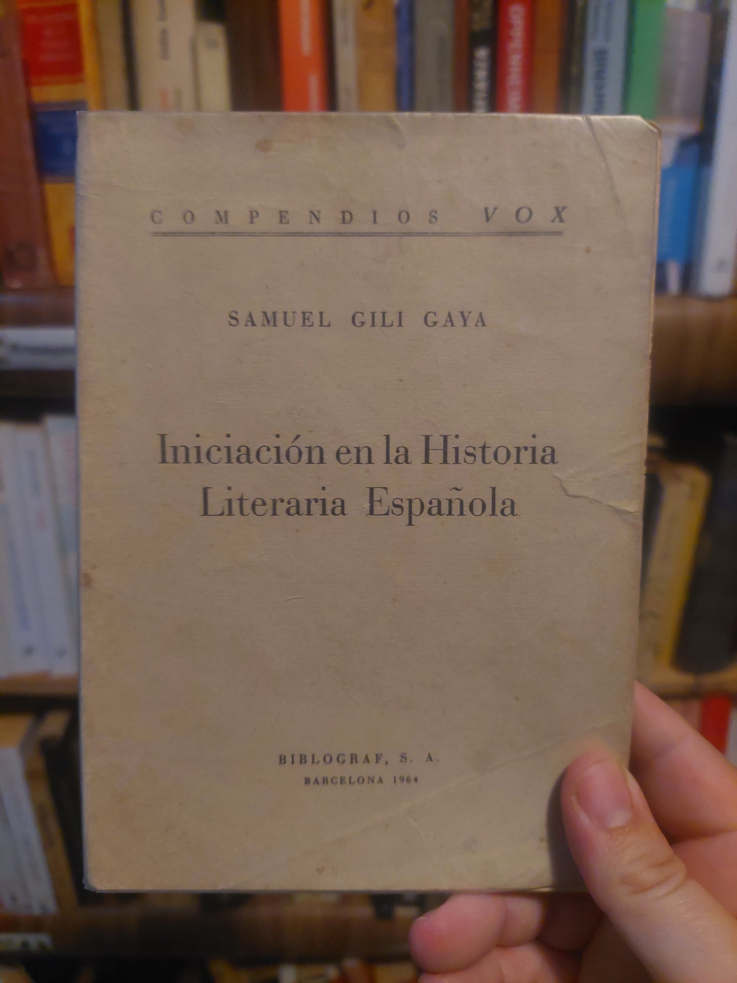 Iniciación en la historia literaria española - Samuel Gili Gaya