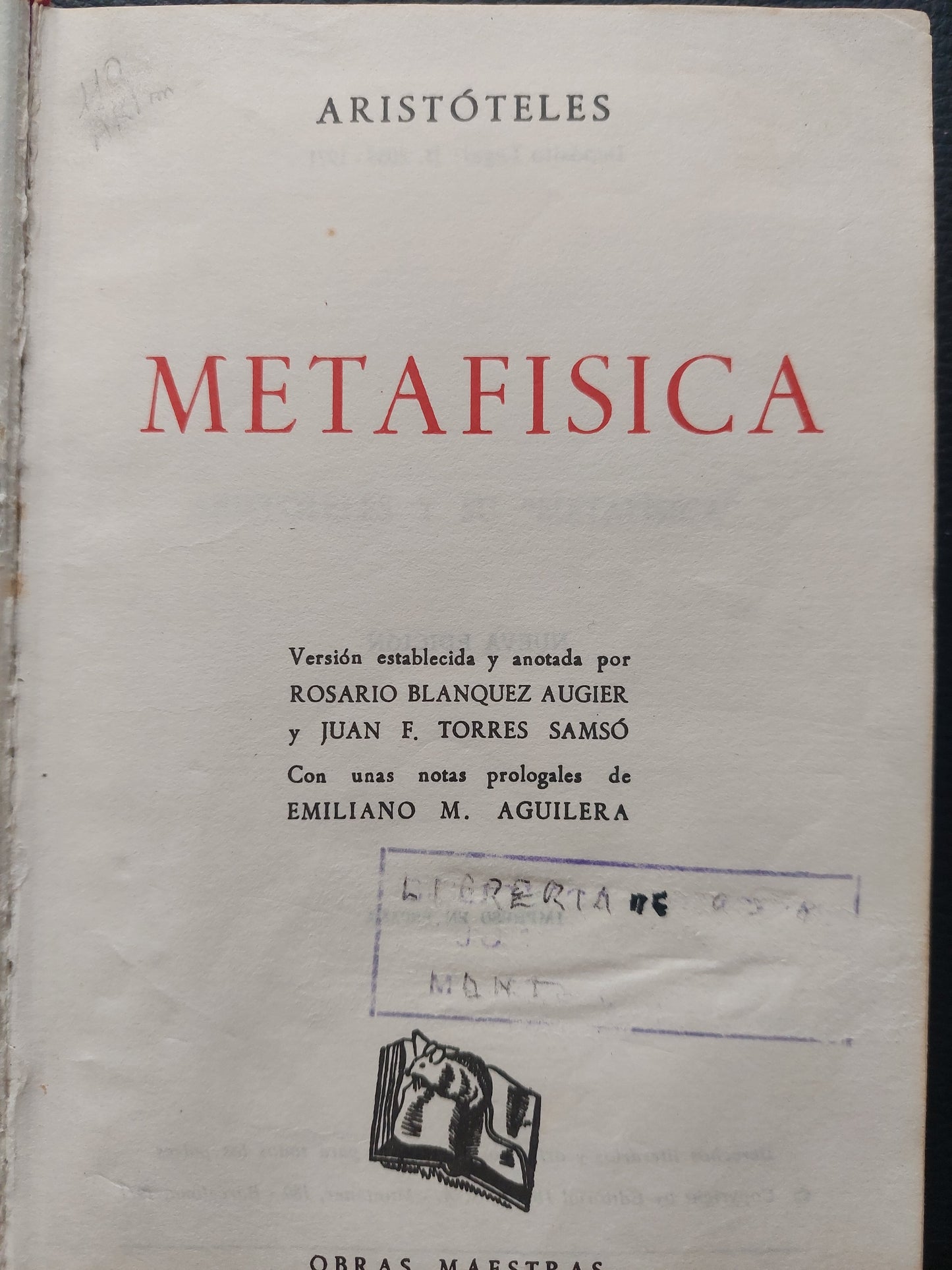 Metafísica - Aristoteles