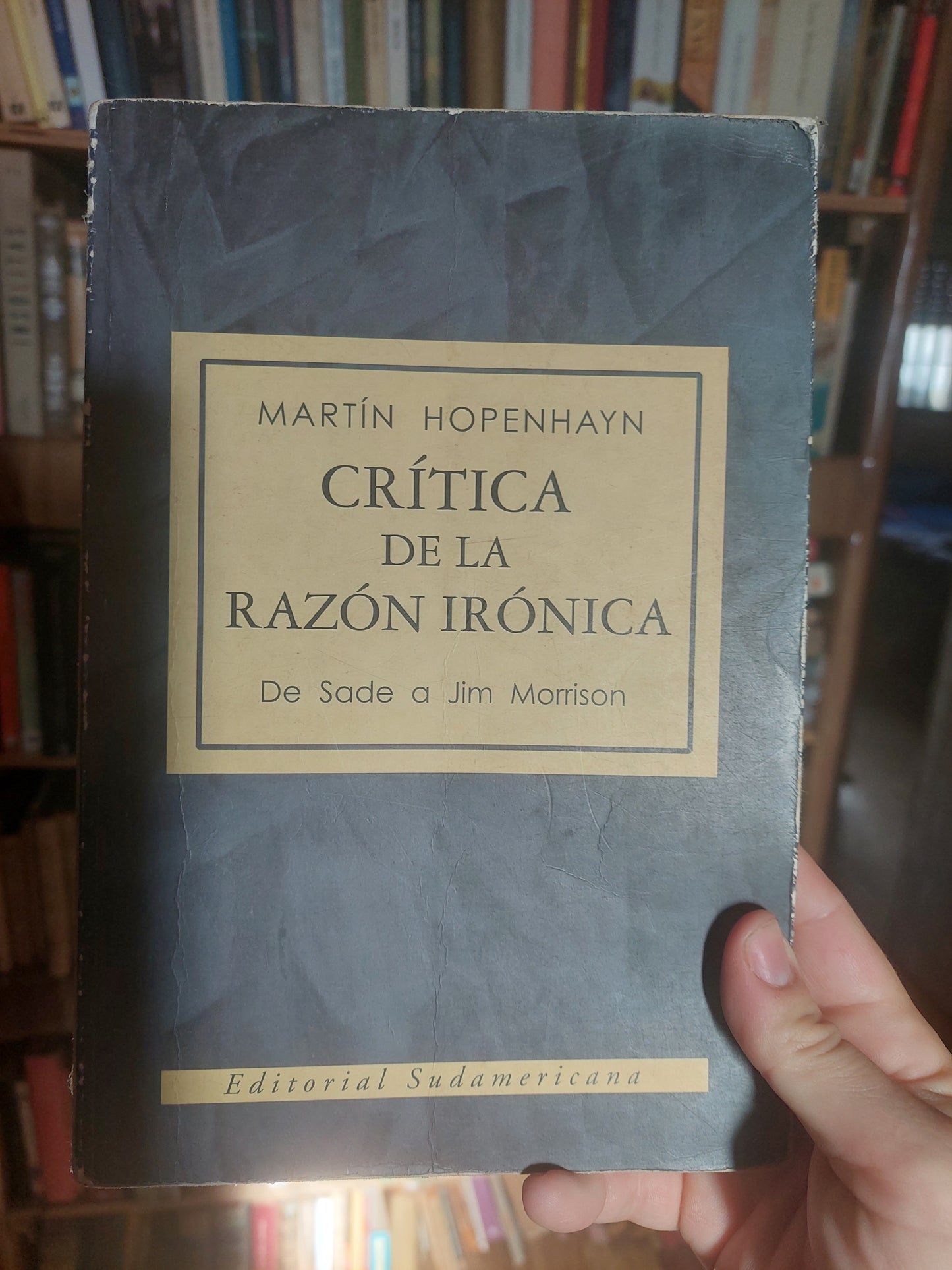 Crítica de la razón irónica. De Sade a Jim Morrison