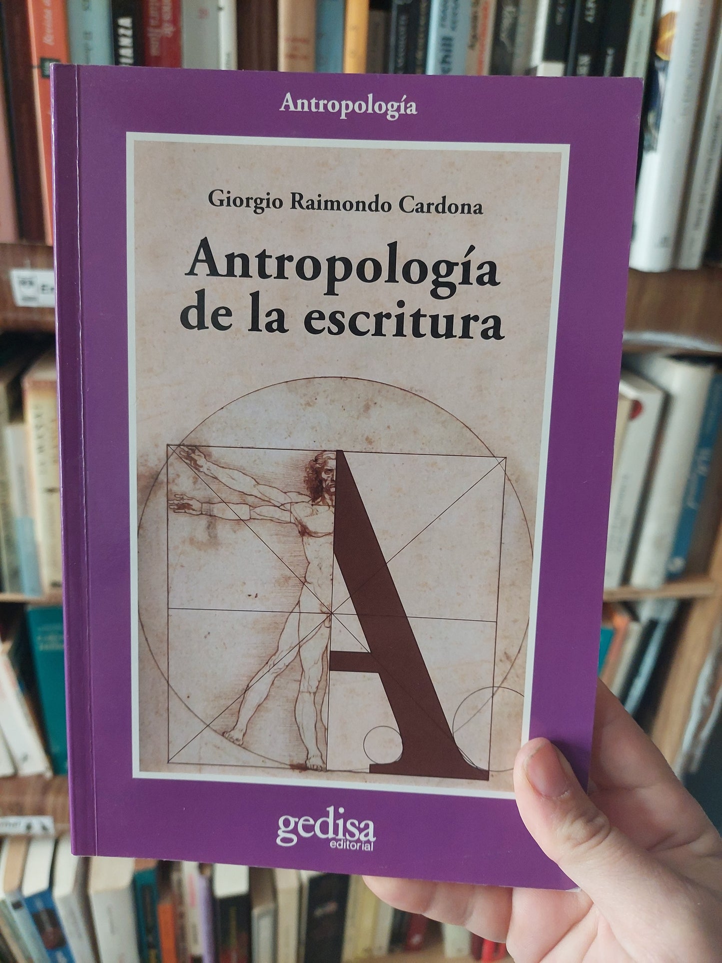 Antropología de la escritura - Giorgio Raimondo Cardona (como nuevo)