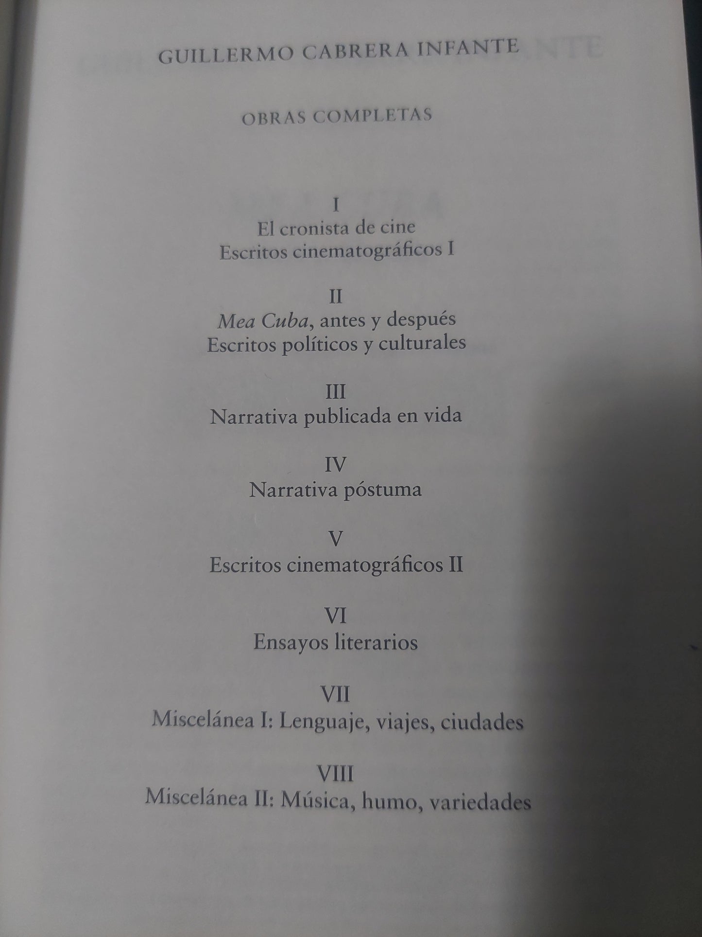 Mea Cuba antes y después - Guillermo Cabrera Infante (como nuevo)