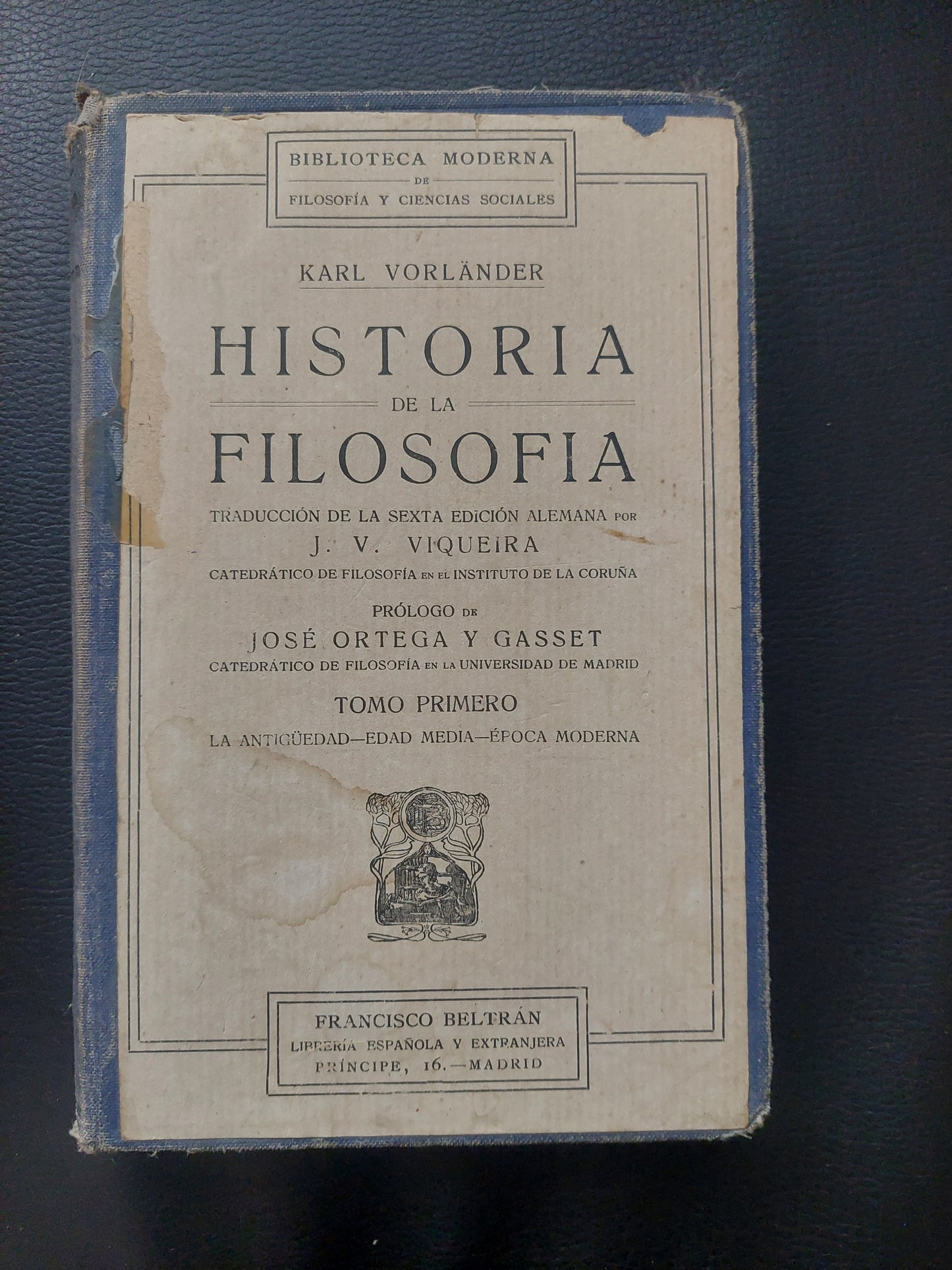 Historia de la filosofía tomo primero - Karl Vorlander