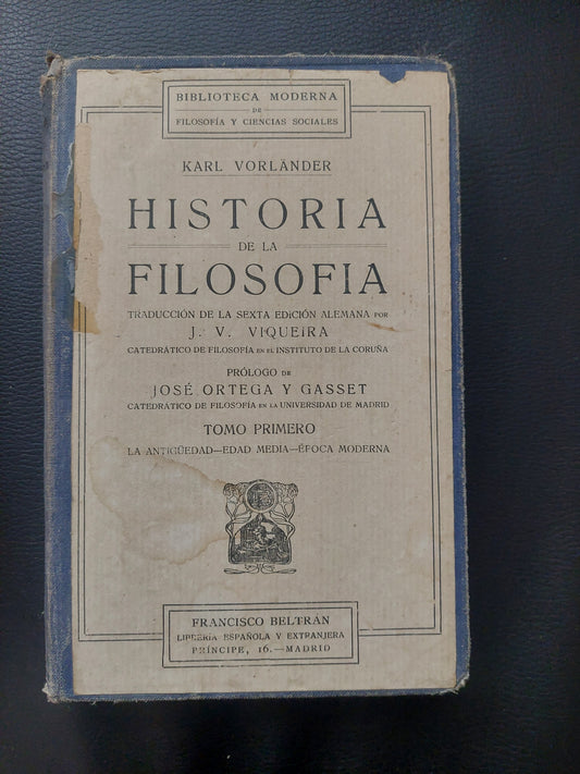 Historia de la filosofía tomo primero - Karl Vorlander
