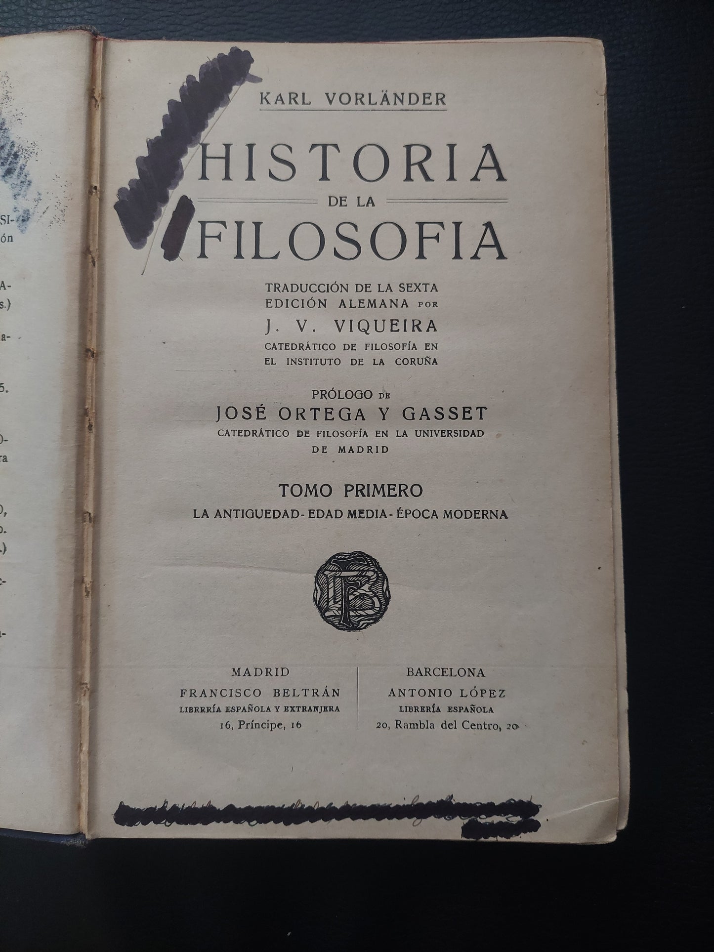 Historia de la filosofía tomo primero - Karl Vorlander