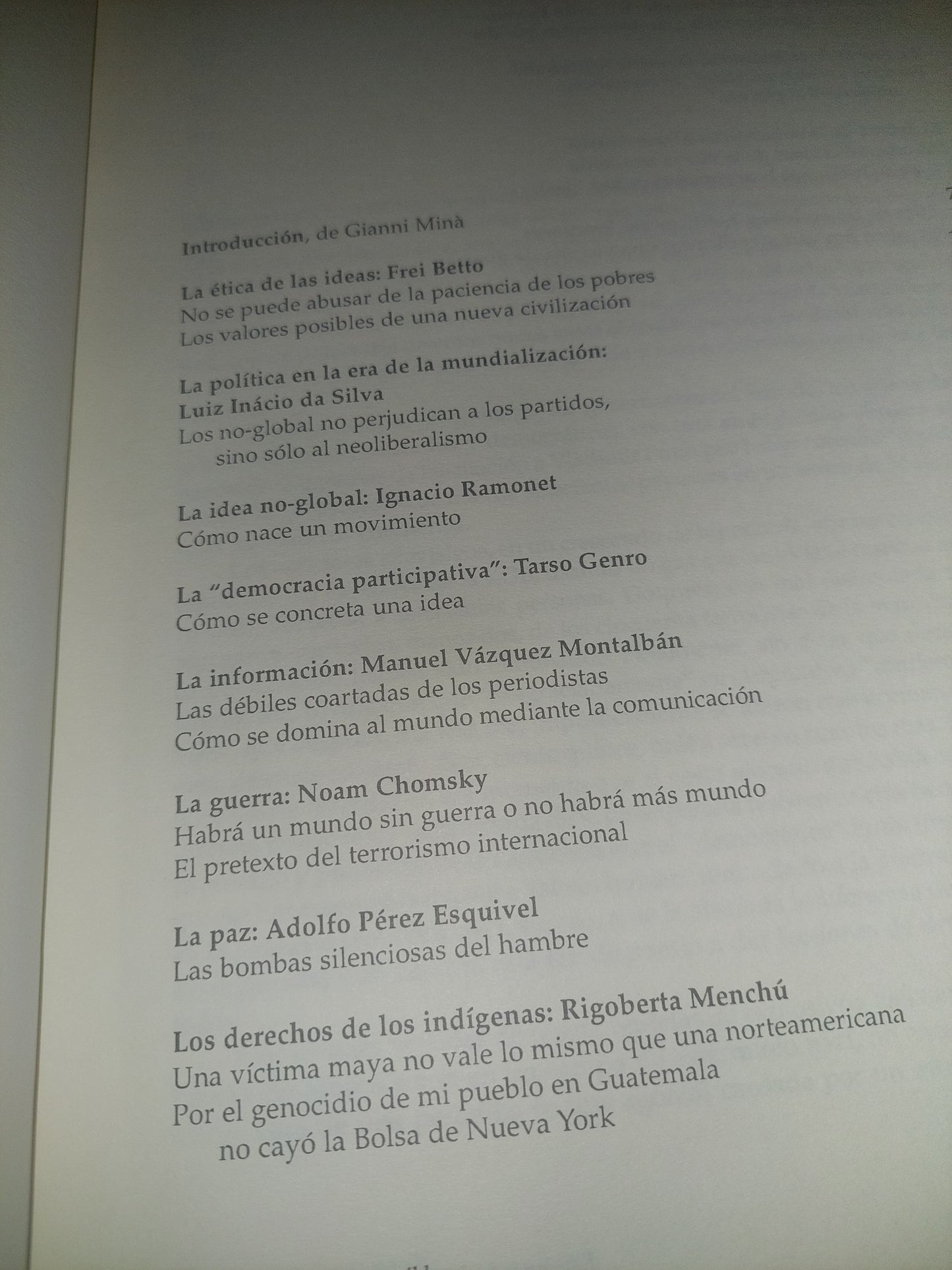 Un mundo mejor es posible - Gianni Miná