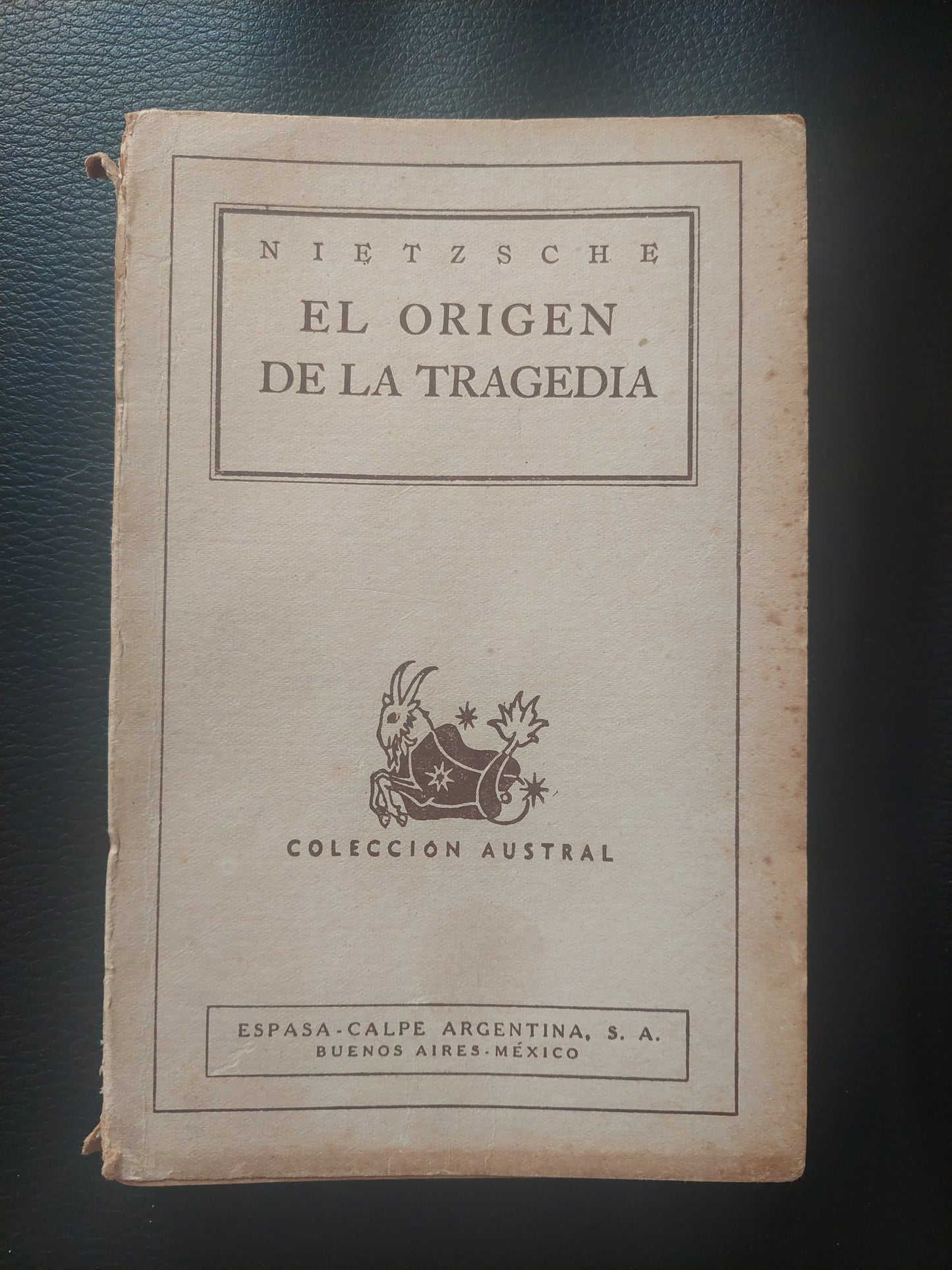 El origen de la tragedia - Nietzsche