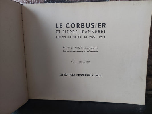 Le Corbusier 1929-1934