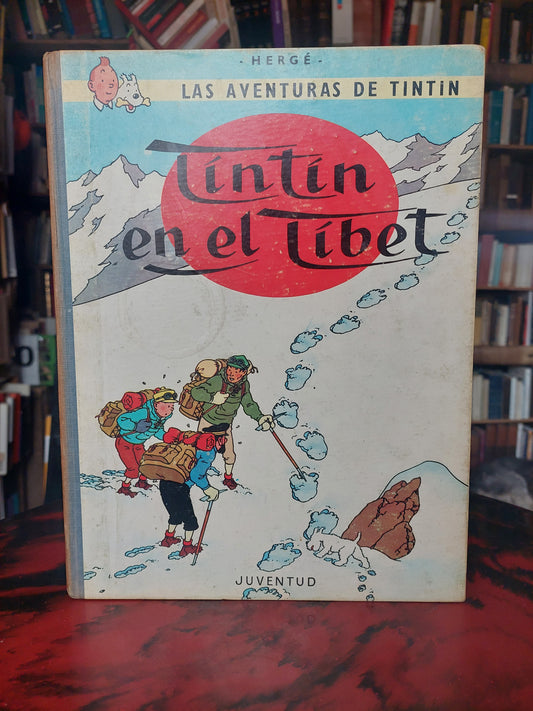 Las aventuras de Tintin. Tintin en el Tíbet. Tapa dura, cuarta edición, 1970