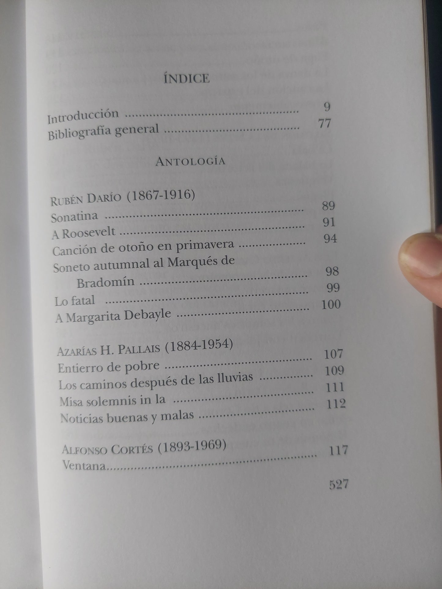 Antología . La poesía del siglo XX en Nicaragua
