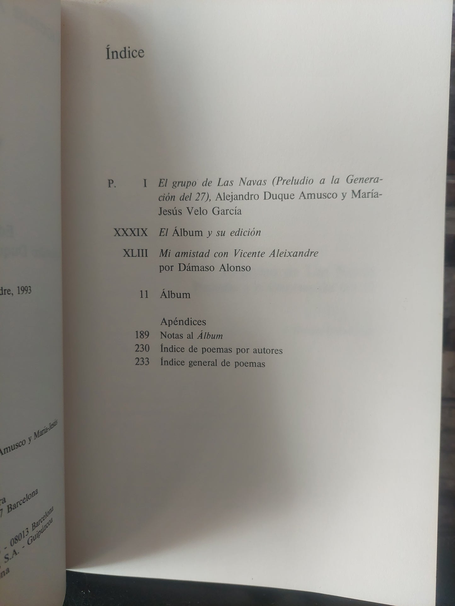 Álbum. Versos de juventud - Vicente Aleixandre, Dámaso Alonso y otros