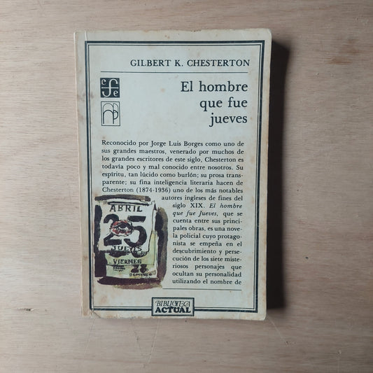 El hombre que fue jueves - Chesterton