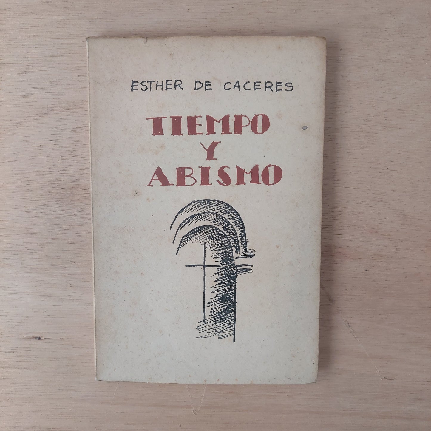 Tiempo y abismo - Esther de Cáceres. Dedicado y firmado por la autora