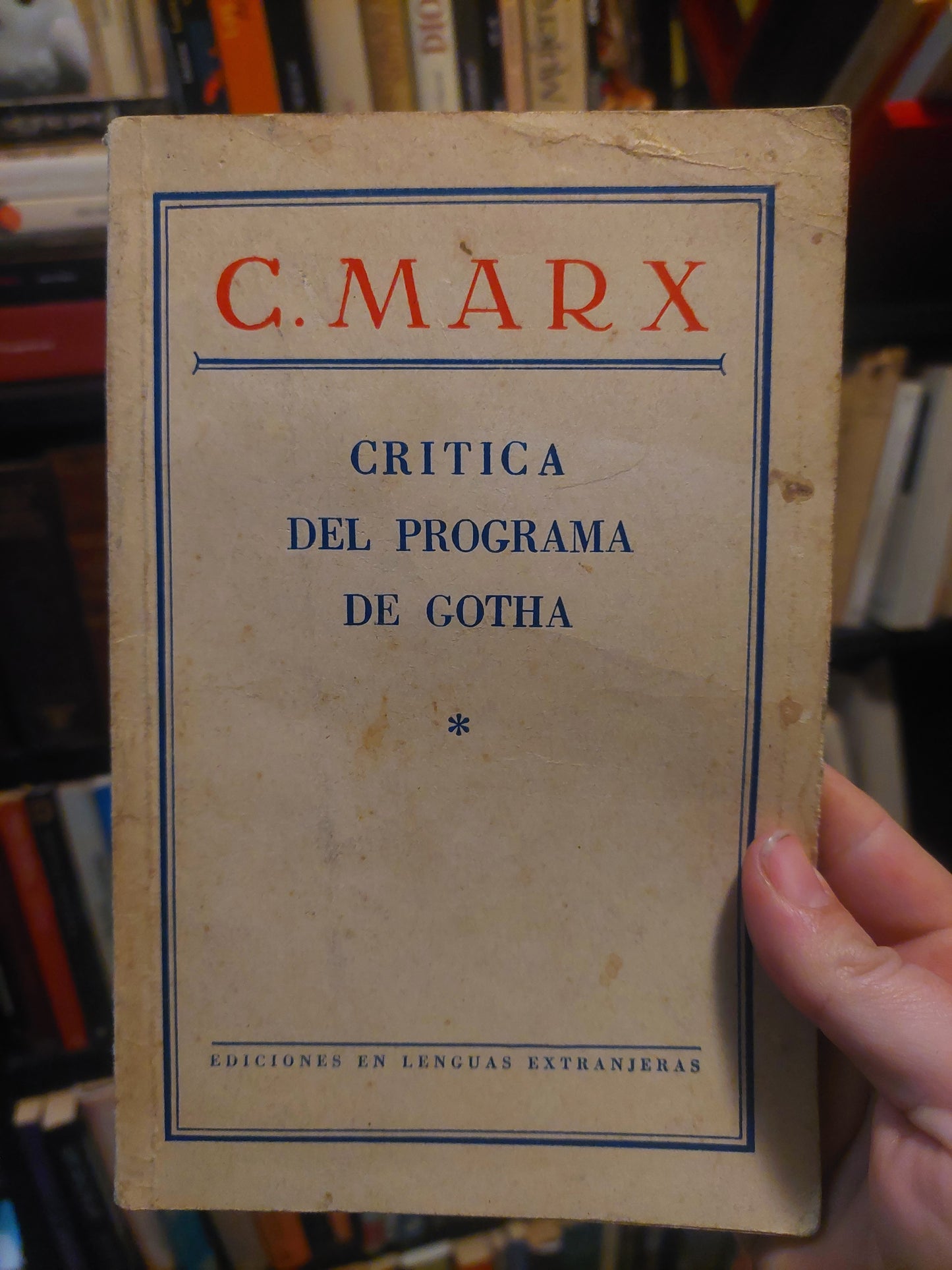 Crítica del programa de Gotha - Marx
