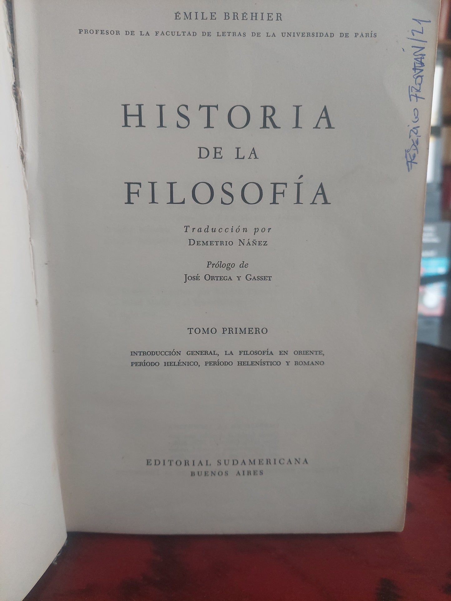 Historia de la filosofía I - Émile Bréhier