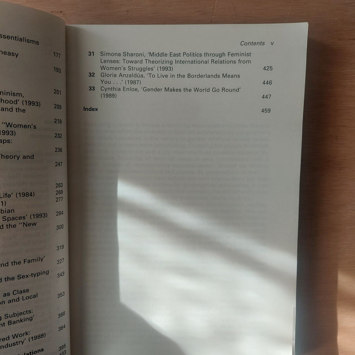 Space, gender, knowledge. Feminist readings