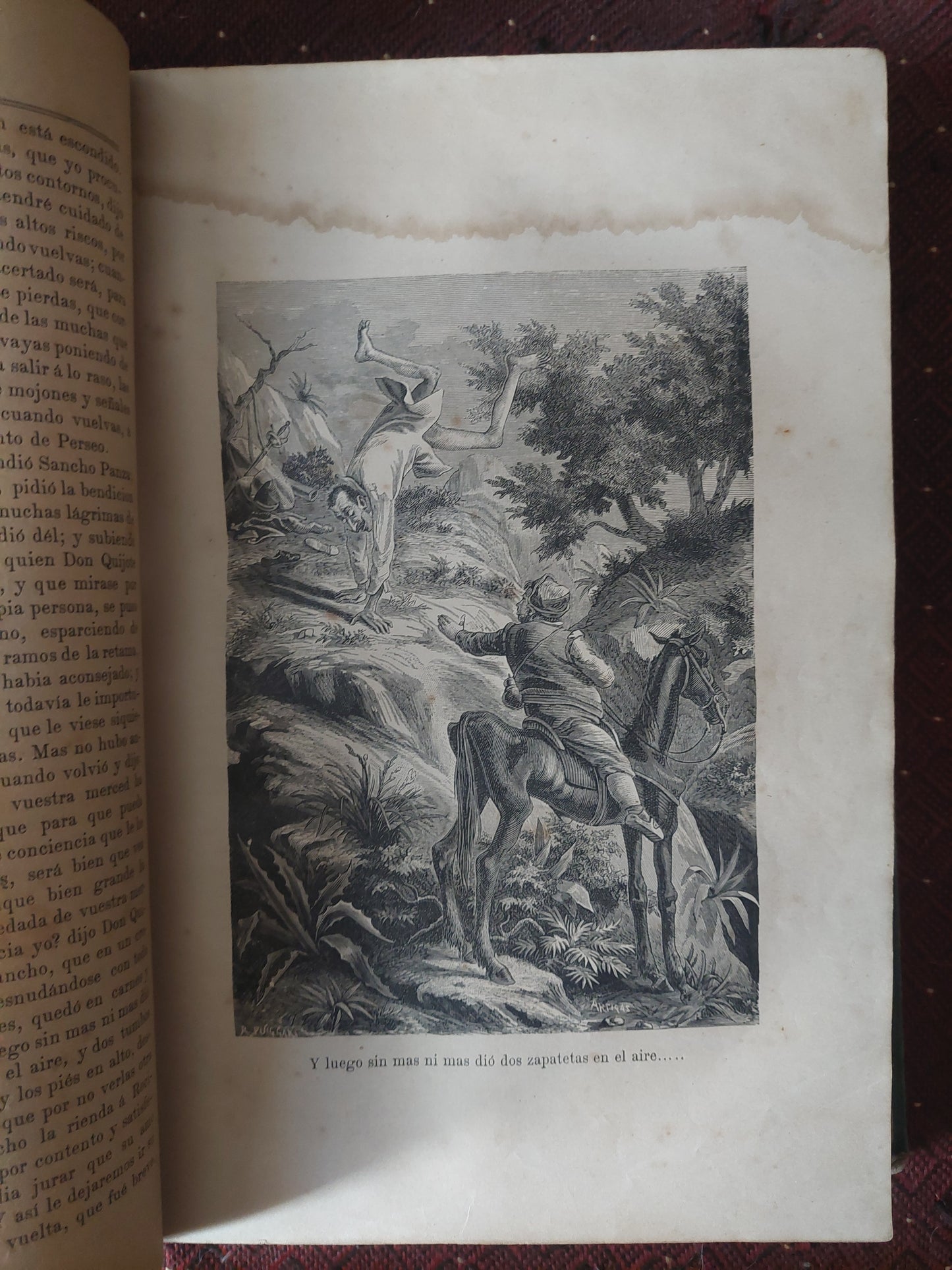 Don Quijote de la Mancha. Año 1882. Ilustrado