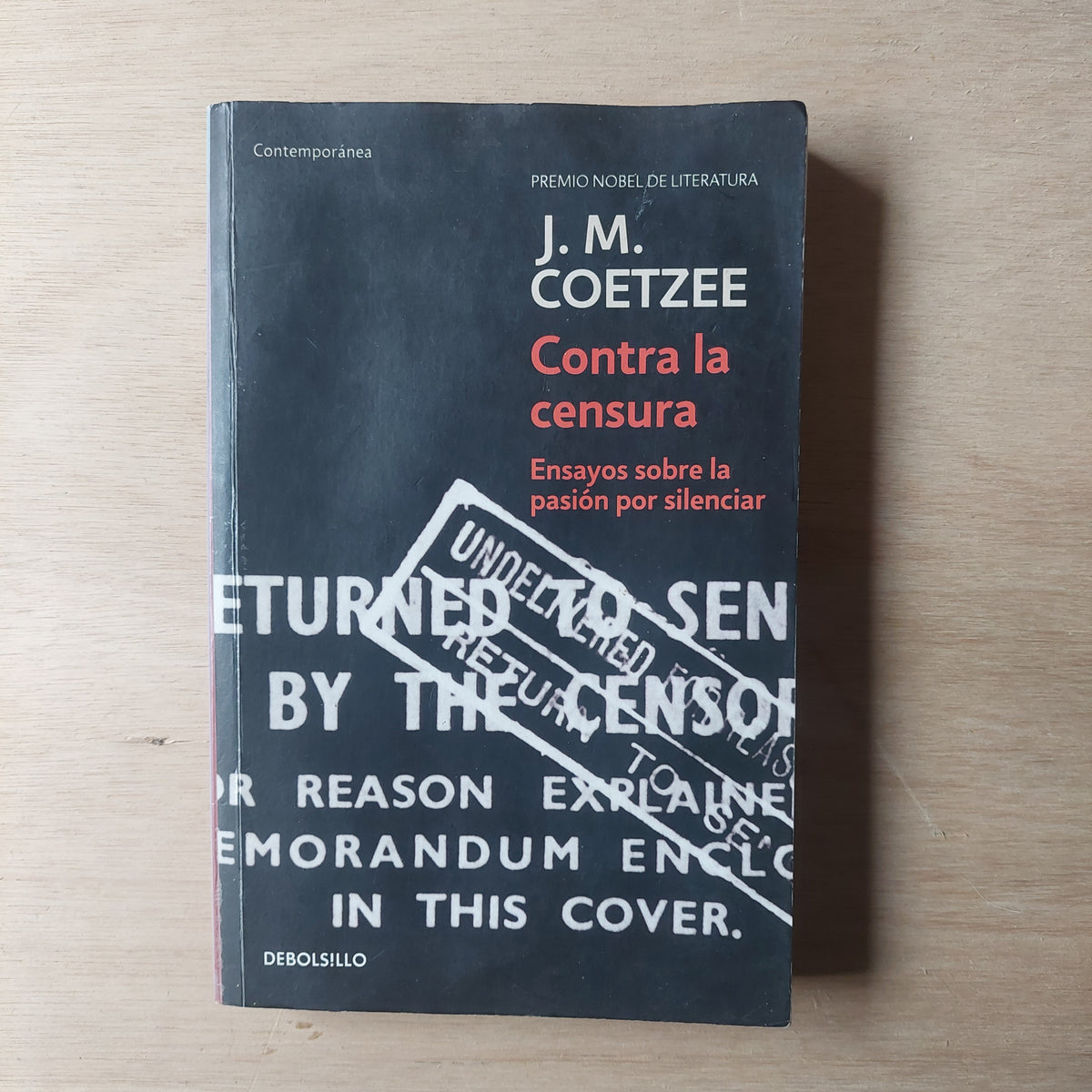 Contra la censura - J.M. Coetzee (con humedad)