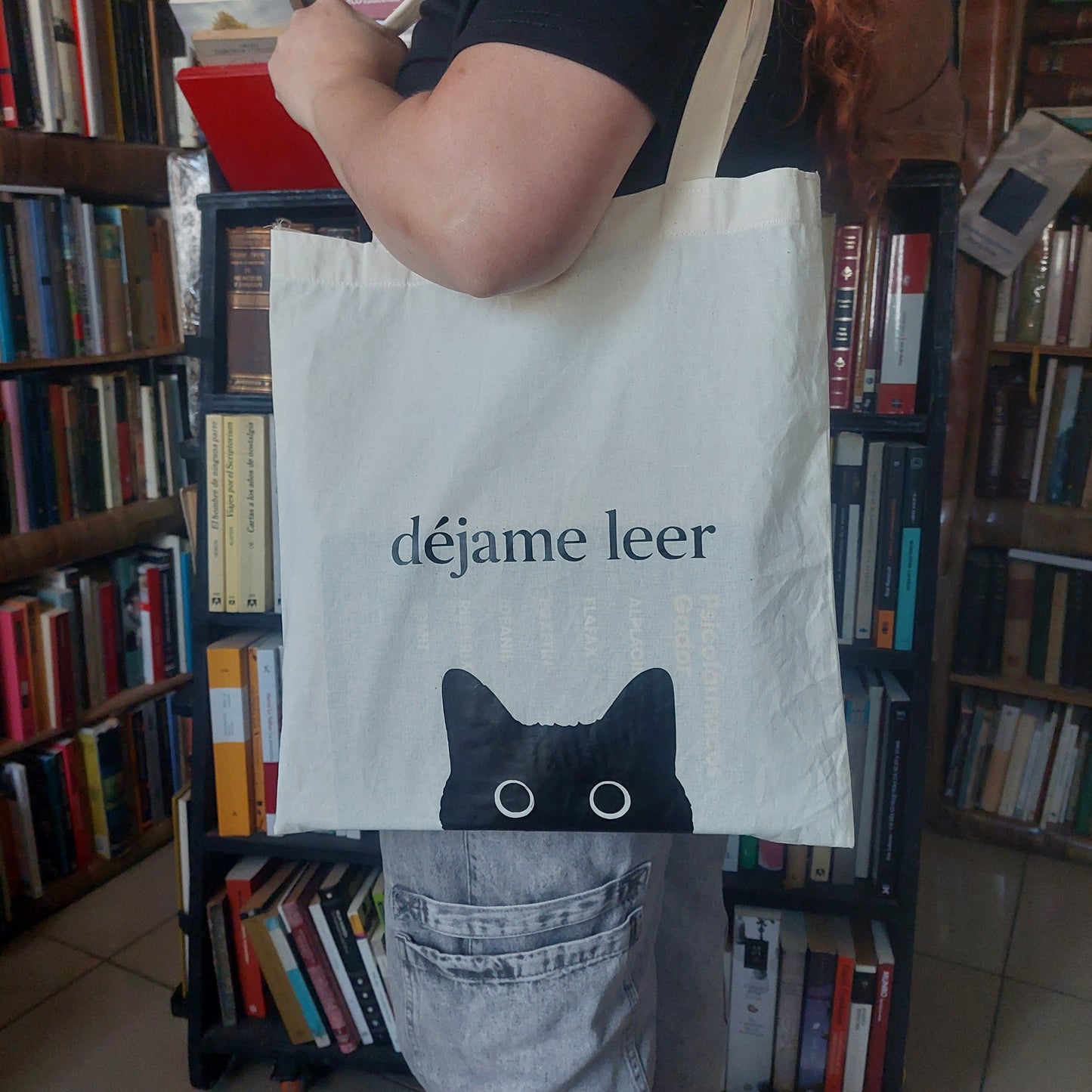 Tote gatito lector