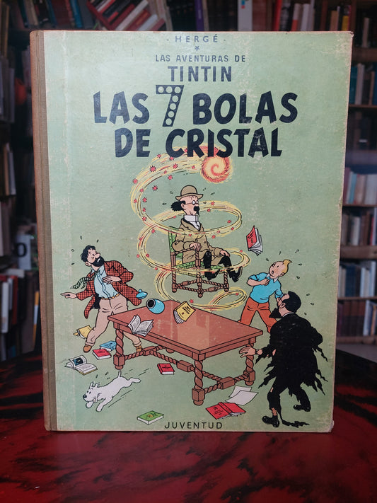 Las aventuras de Tintin. Las siete bolas de cristal. Tapa dura, tercera edición, 1969