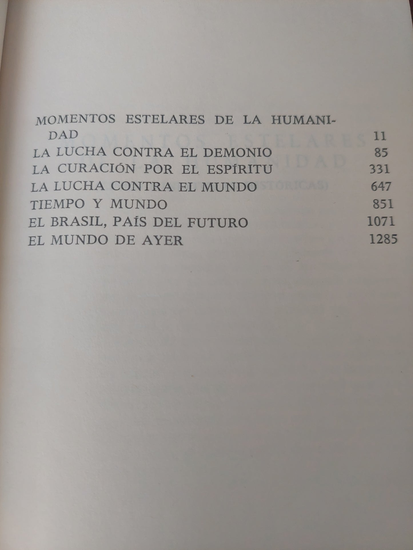 Memorias y ensayos Stefan Zweig