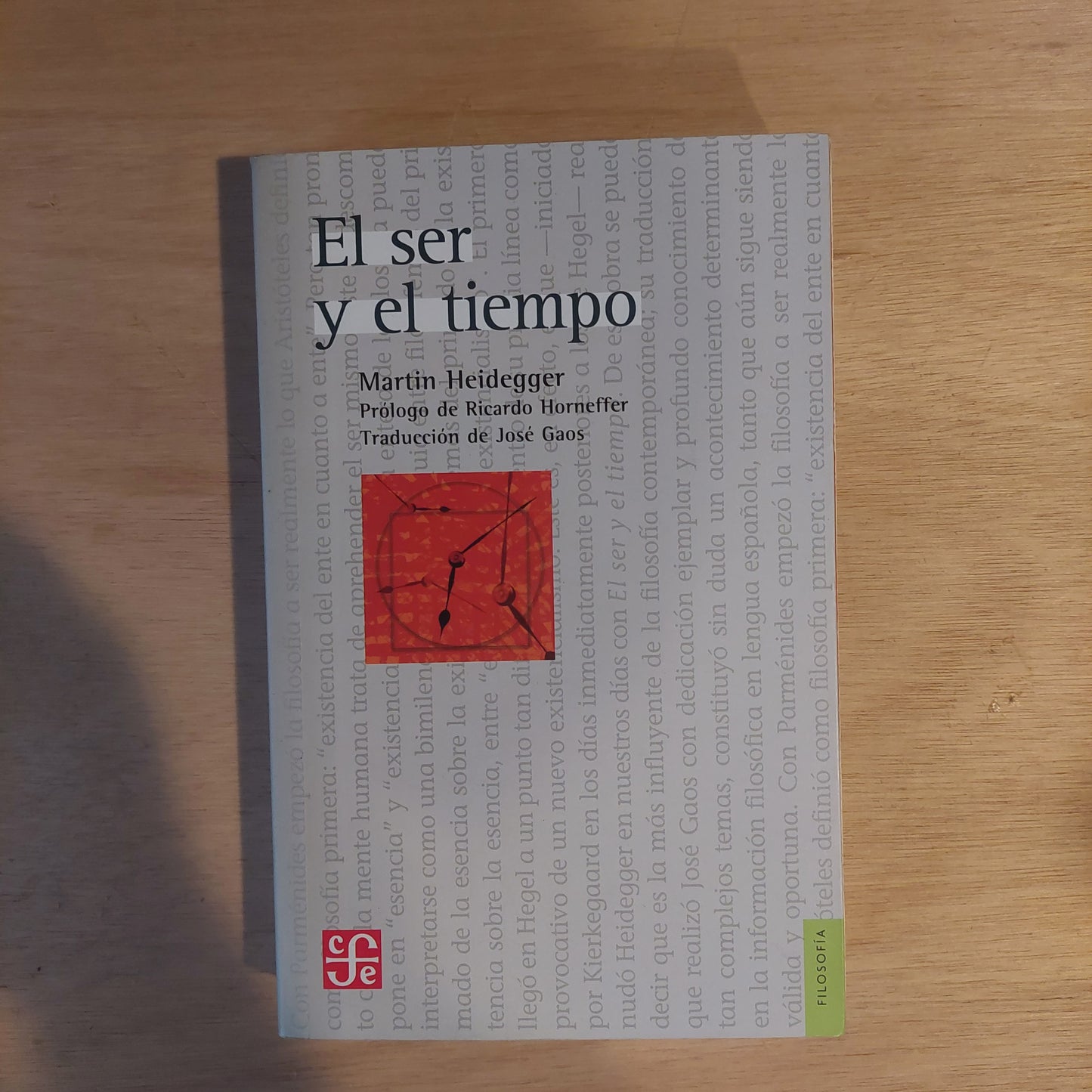 El ser y el tiempo - Martin Heidegger (como nuevo)