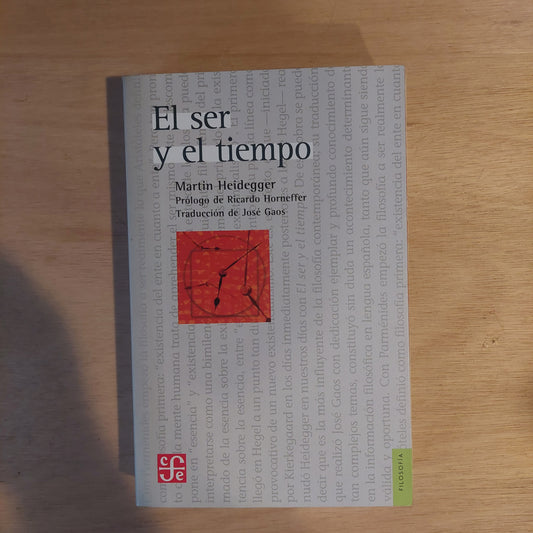 El ser y el tiempo - Martin Heidegger (como nuevo)