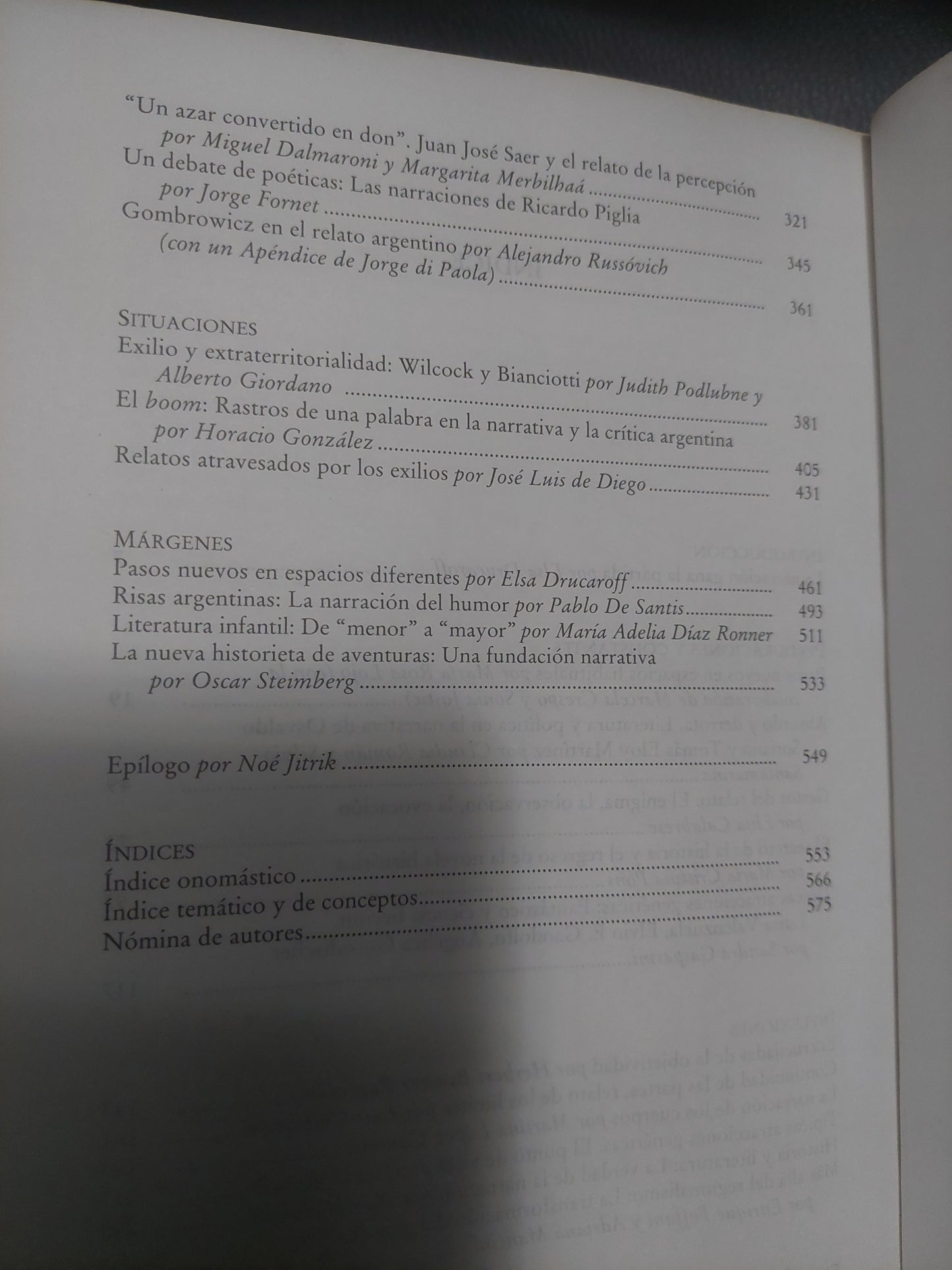 Historia crítica de la literatura argentina. La narración gana la partida