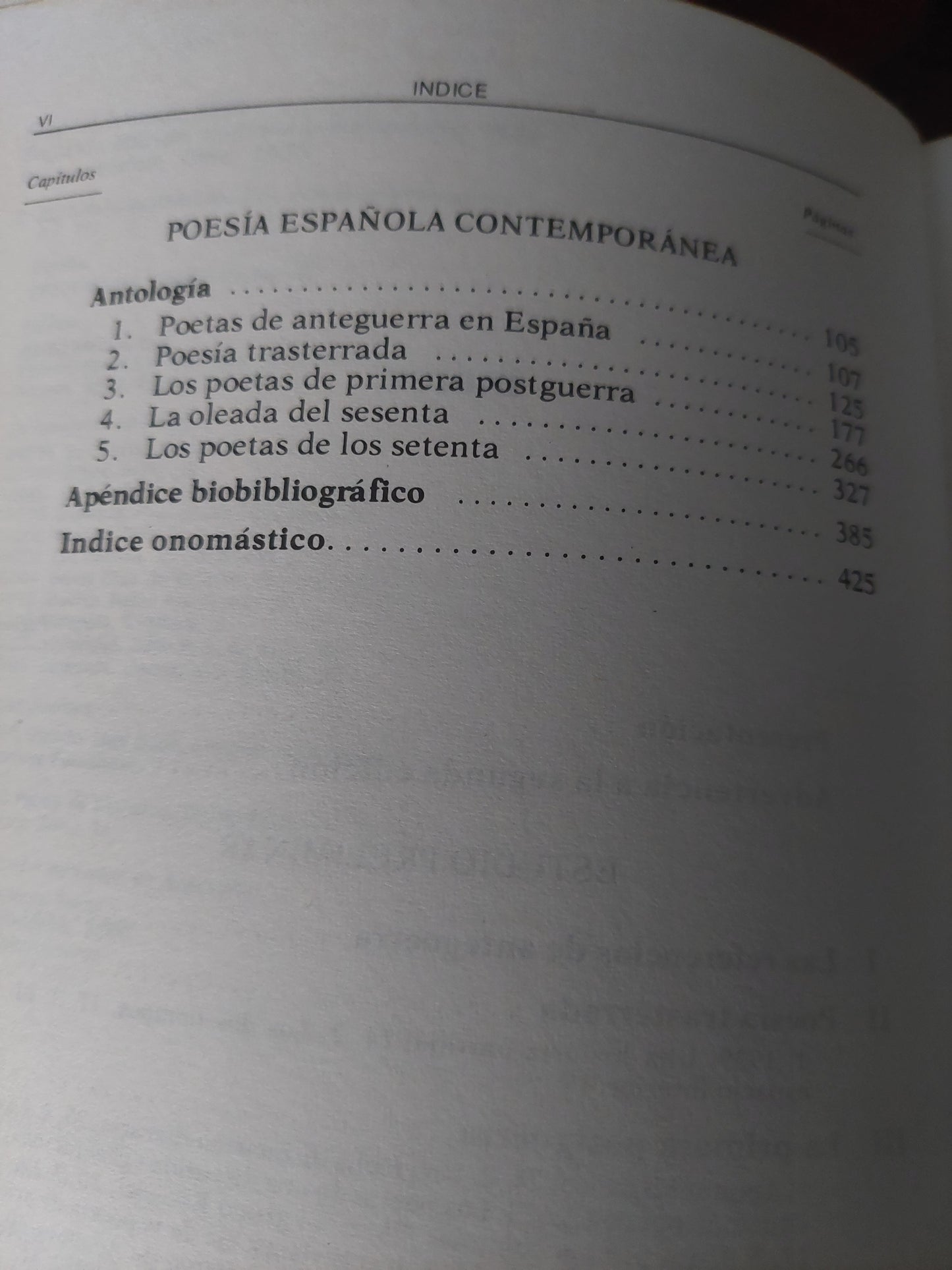 Poesía española contemporánea (1939-1980)