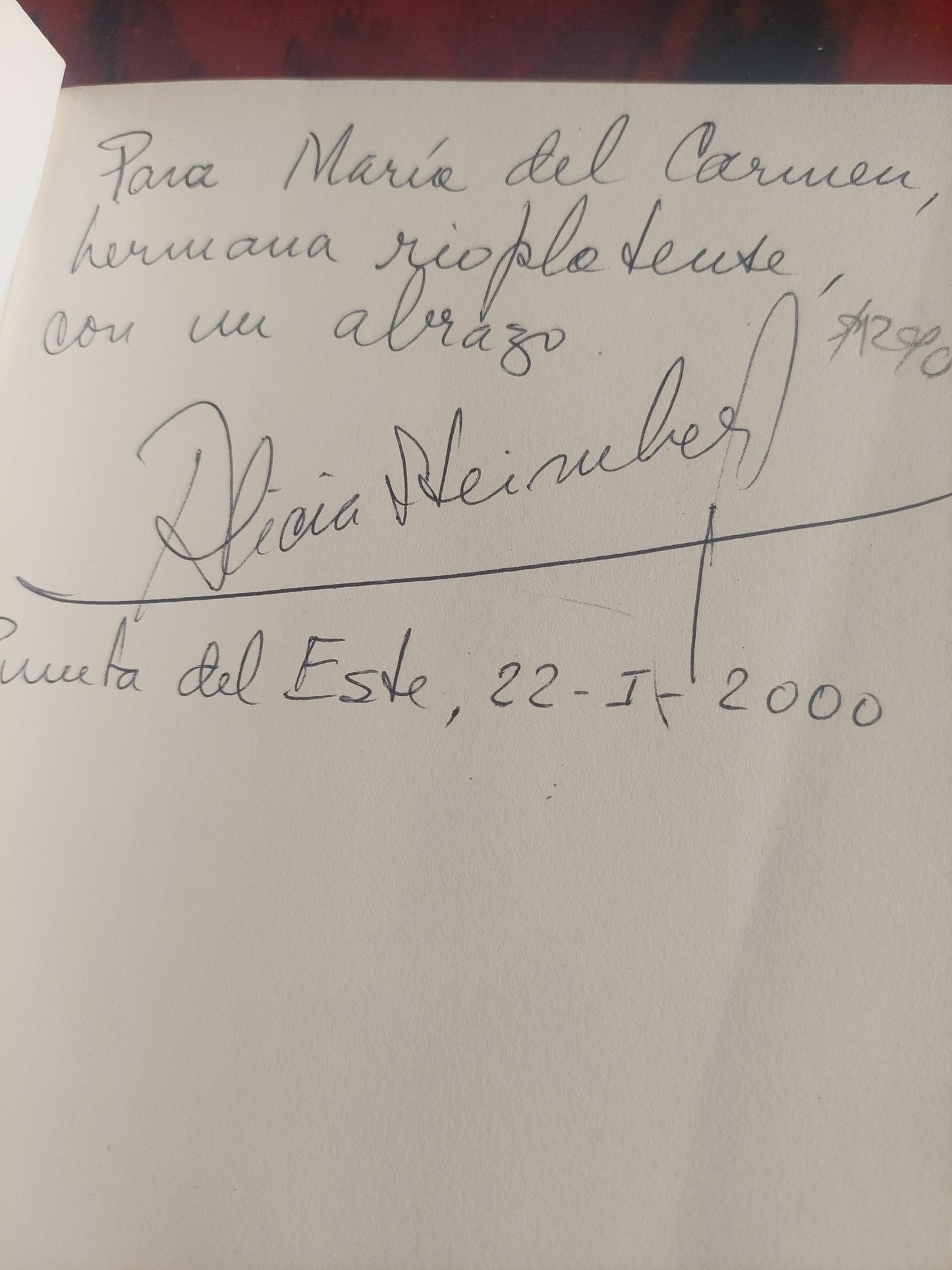 Vidas y vueltas - Alicia Steimberg. Firmado y dedicado por la autora