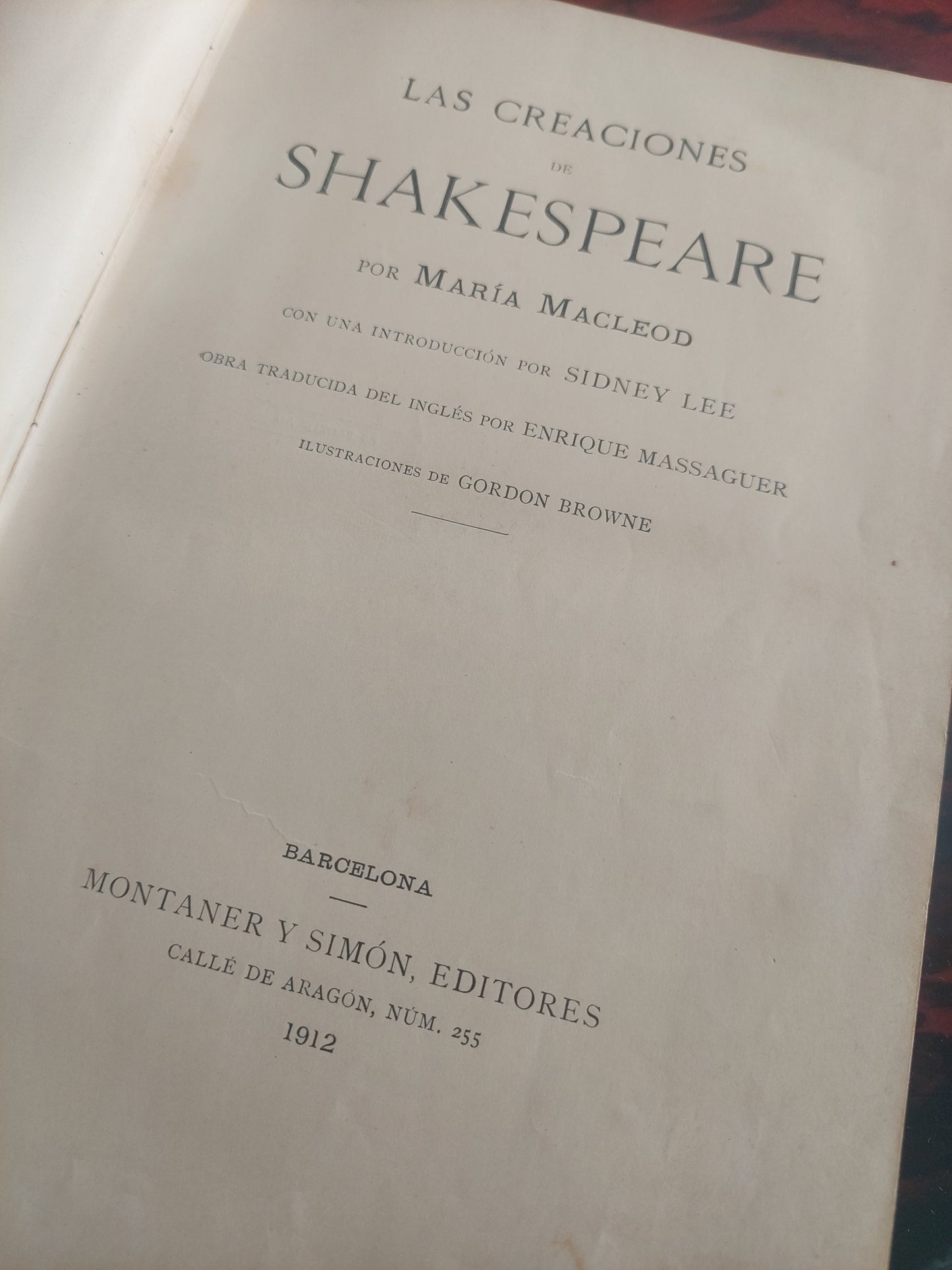 Las creaciones de Shakespeare - Maria Macleod