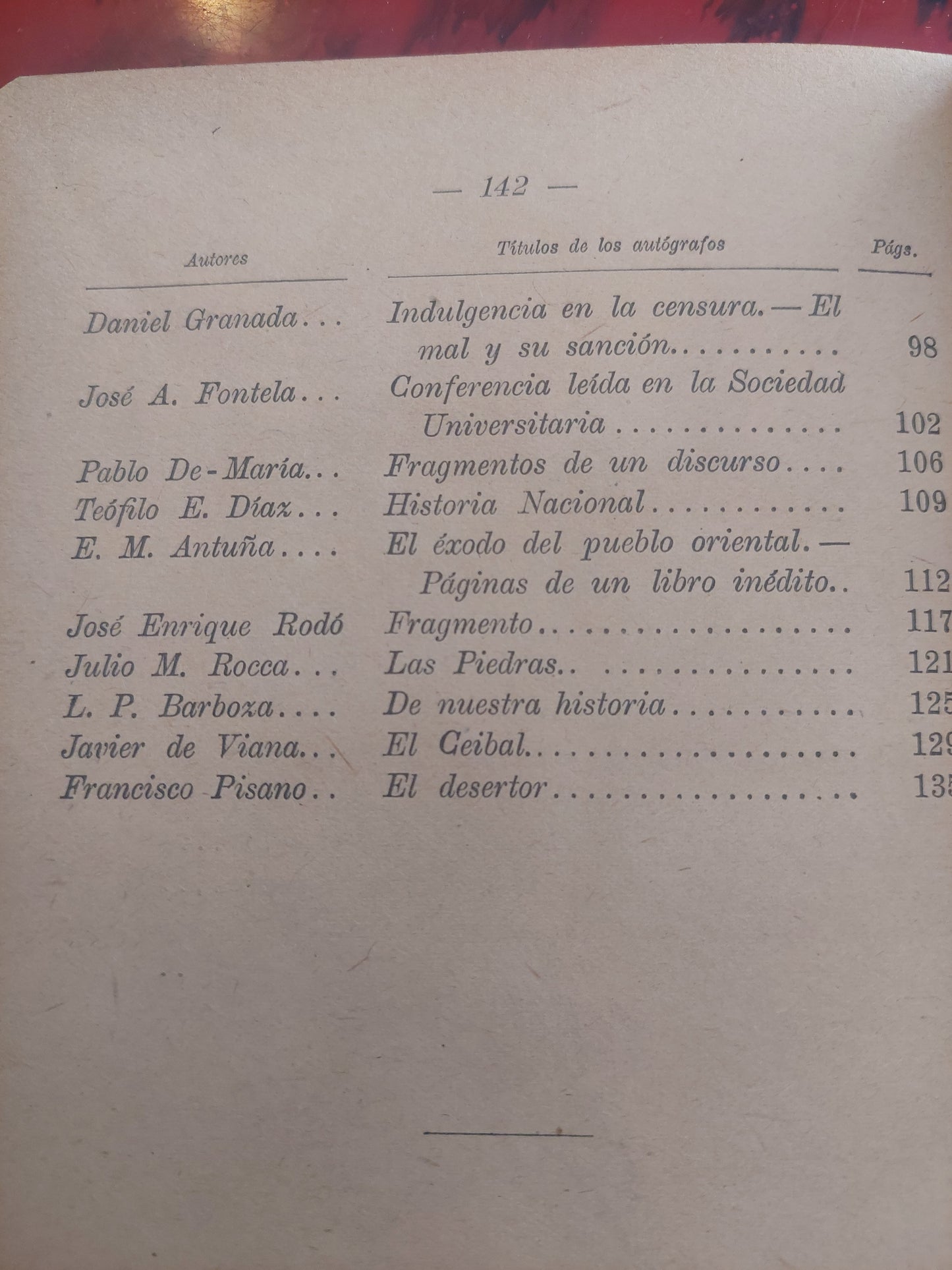 Lecturas manuscritas
