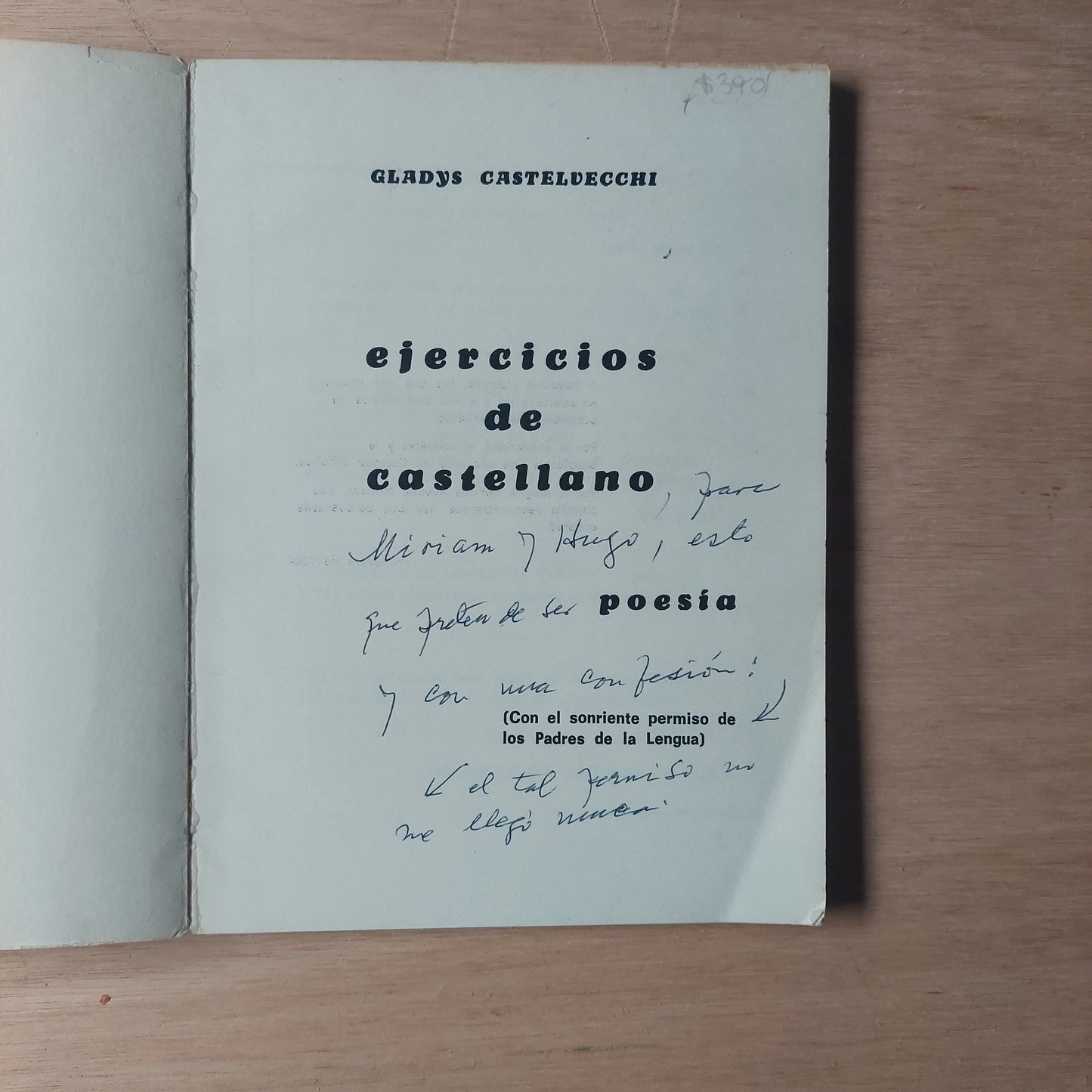 Ejercicios de castellano - Gladys Castelvecchi (dedicado por la autora)