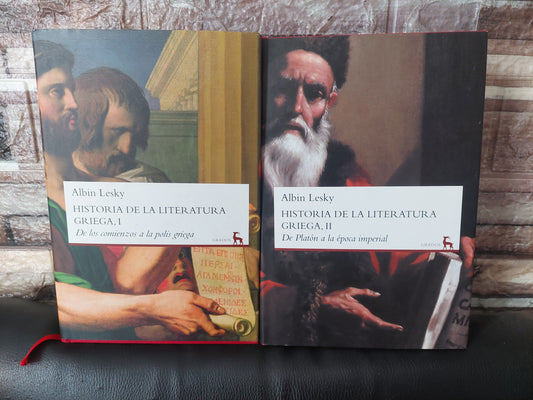Historia de la literatura griega - Albin Lesky (como nuevos)