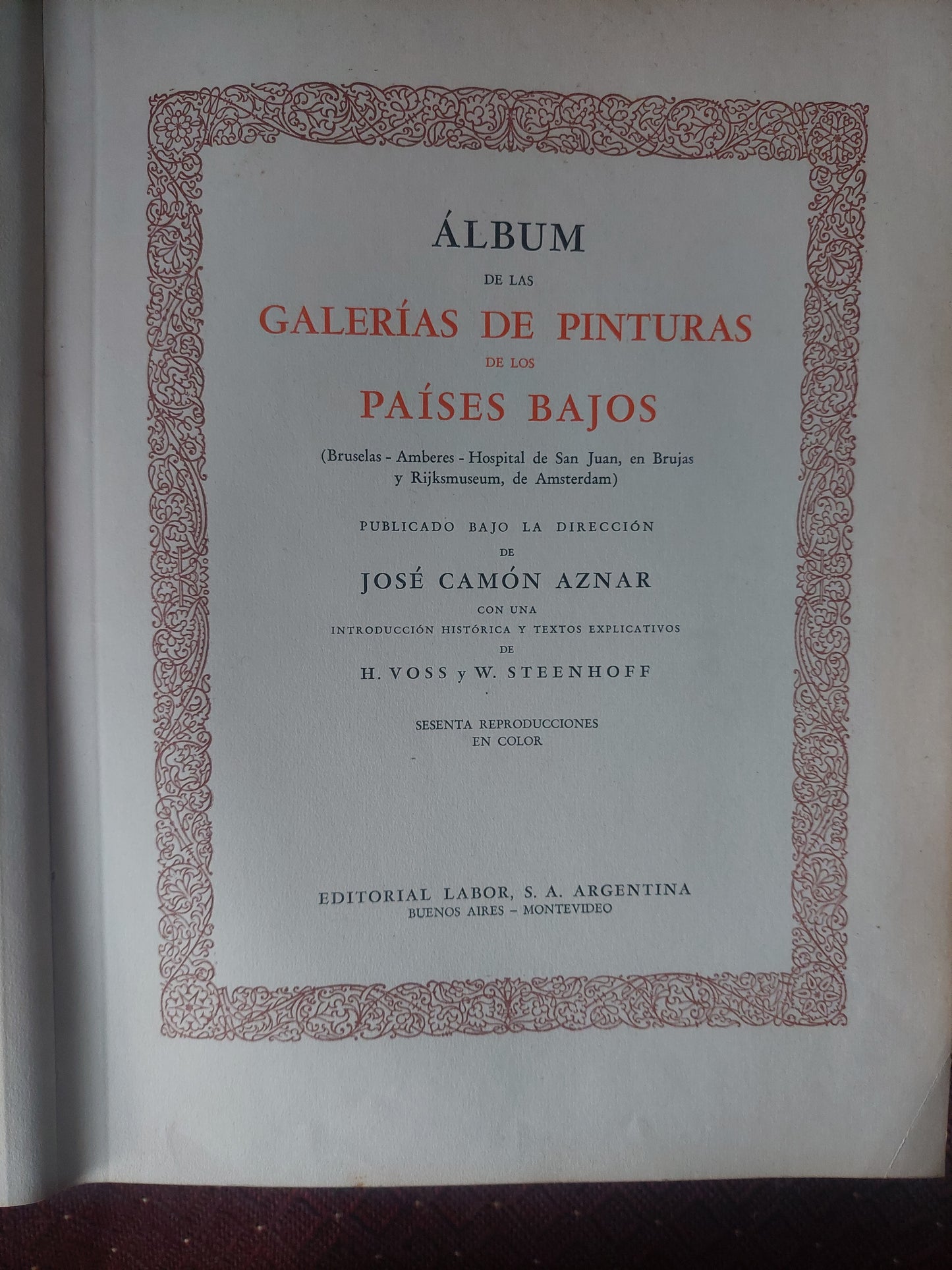 Álbum de las galerías de pinturas de los Países Bajos