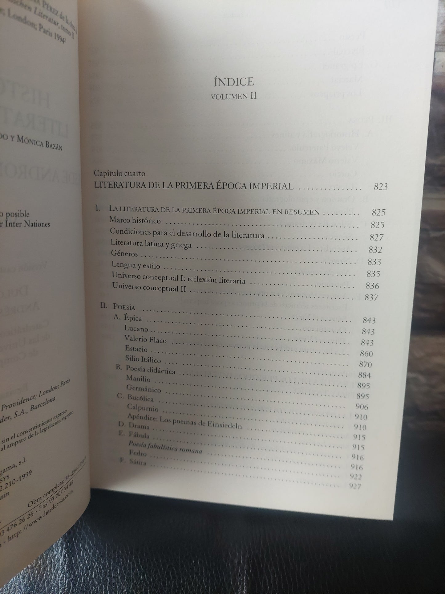 Historia de la literatura romana volumen II - Michael von Albrecht