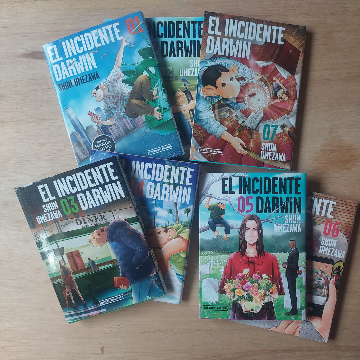 El incidente Darwin 1 al 7 - Shun Umezawa (como nuevos)