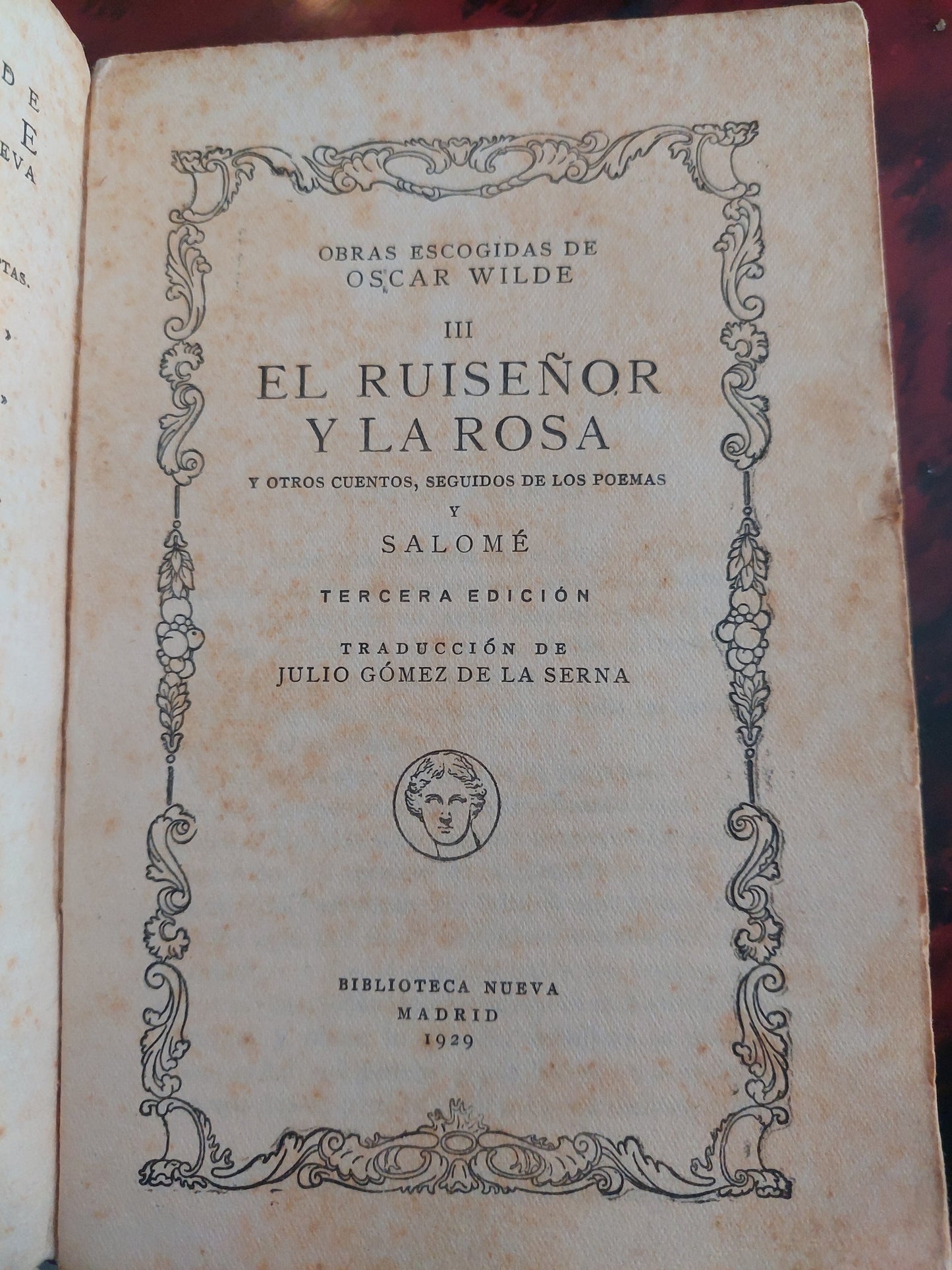 El ruiseñor y la rosa/Cuentos/Poemas/Salomé - Oscar Wilde